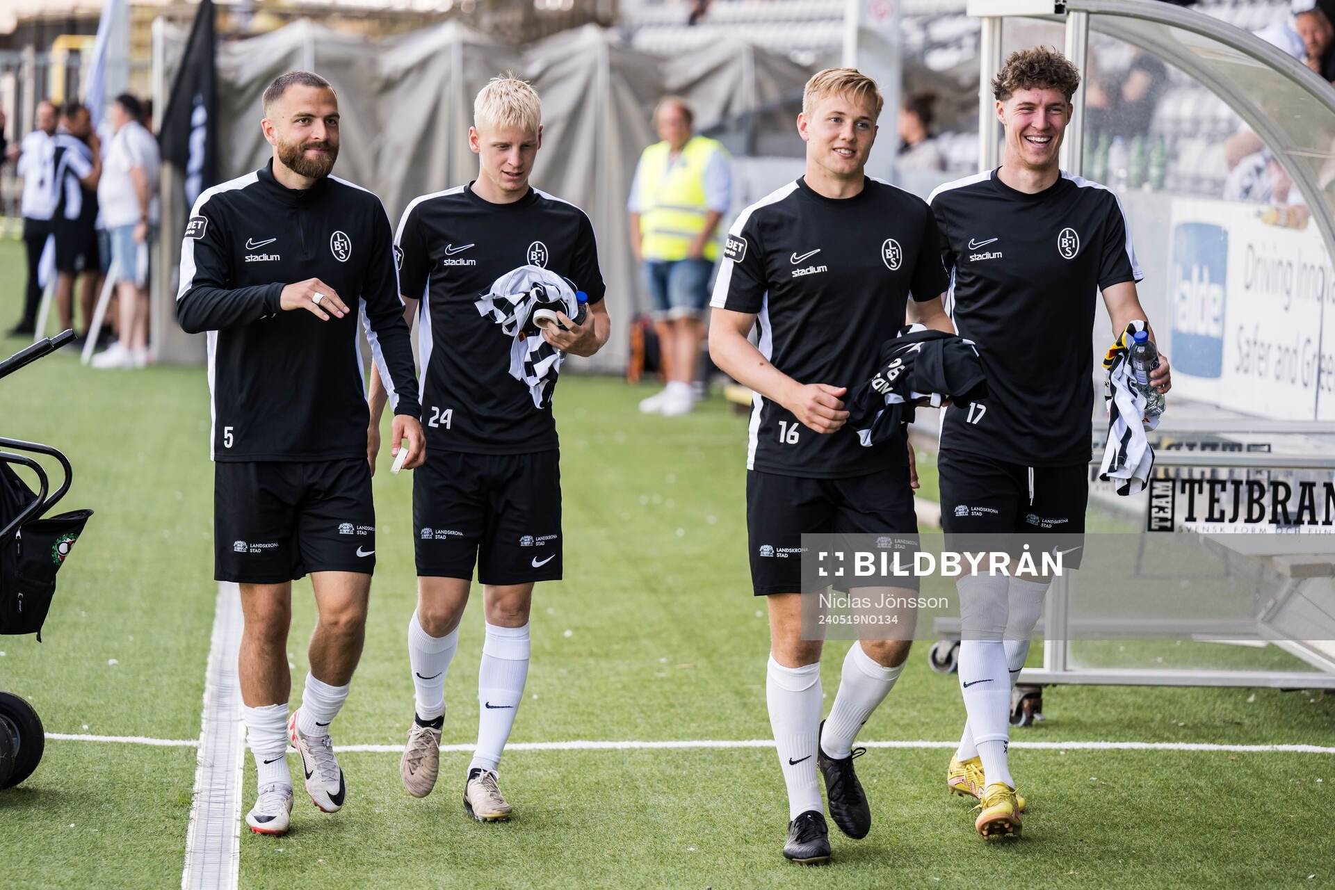 Landskronas Filip Sachpekidis, Emil Lindman, Jesper Strid
