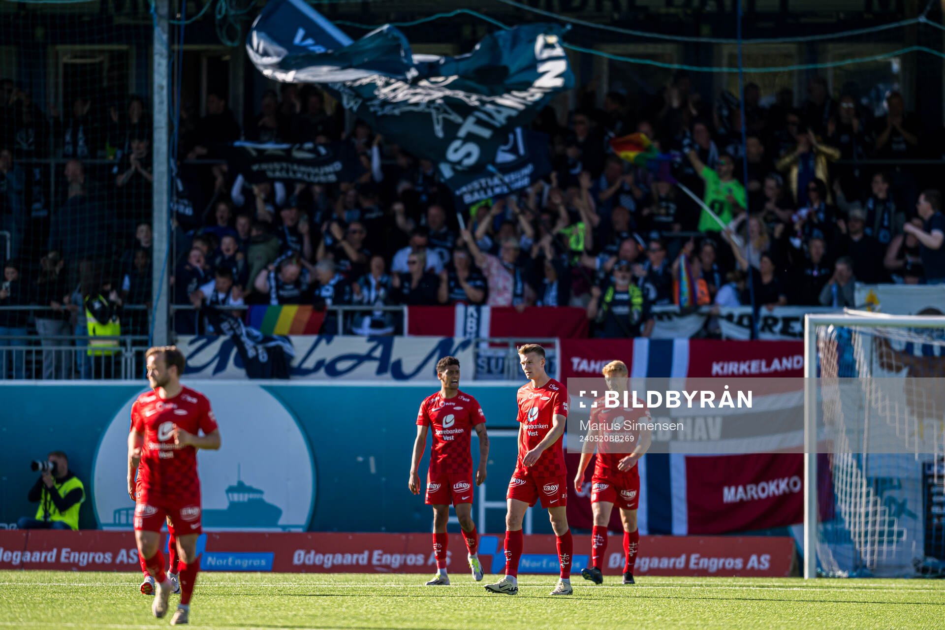 Emil Kornvig of Brann looks dejected