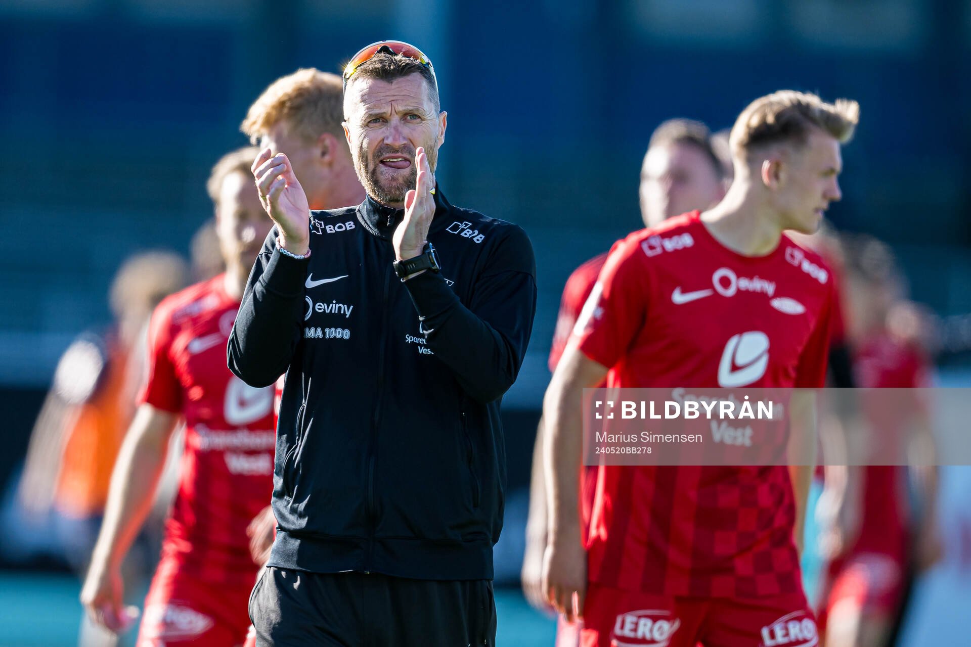Eirik Horneland, head coach of Brann, looks dejected