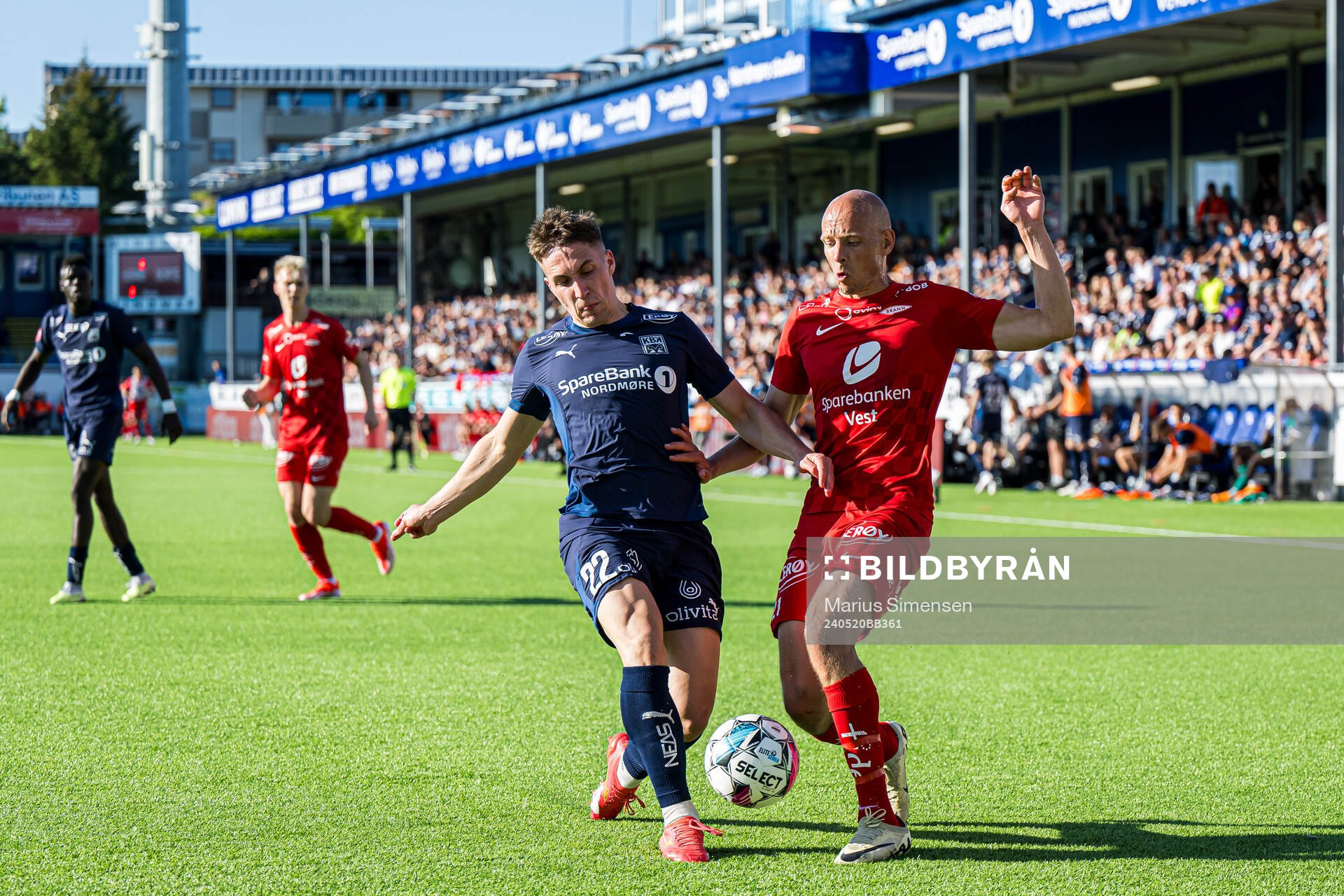 Håkon Sjåtil of Kristiansund and Ruben Kristiansen of