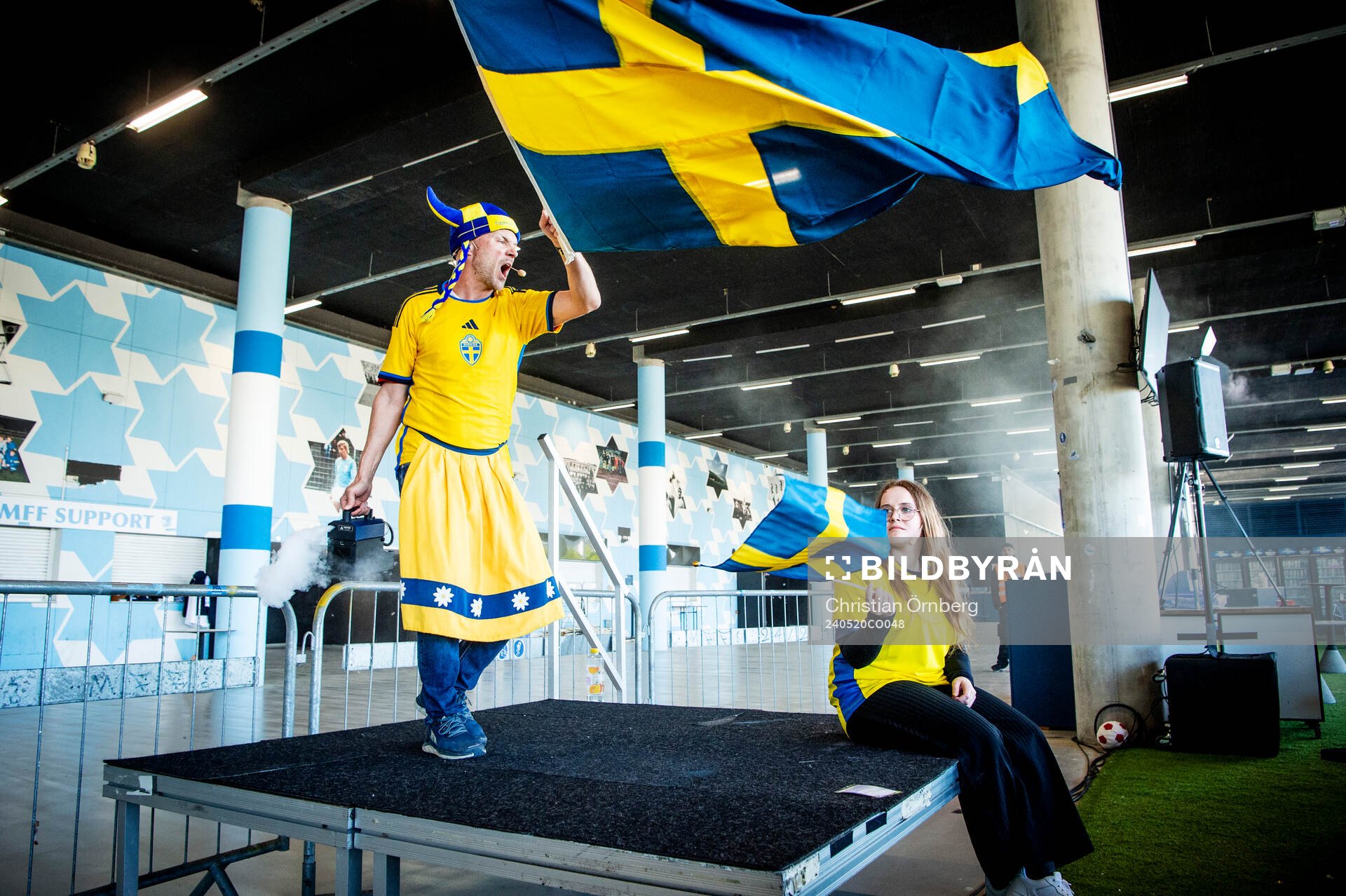 Skådespelarna Matthias Hahne Thorbjörnsson och Minna Ehn