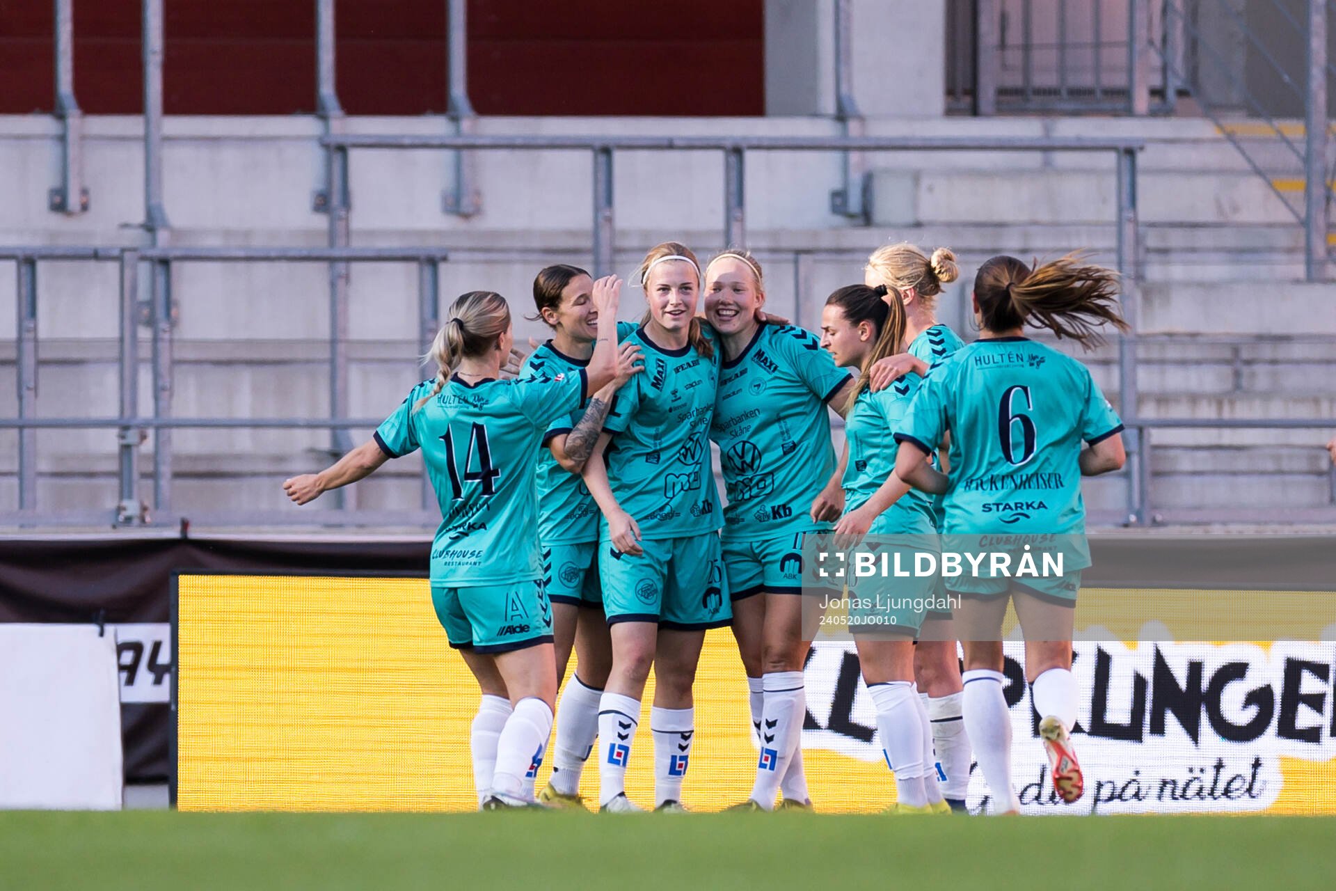 Kristianstads spelare jublar