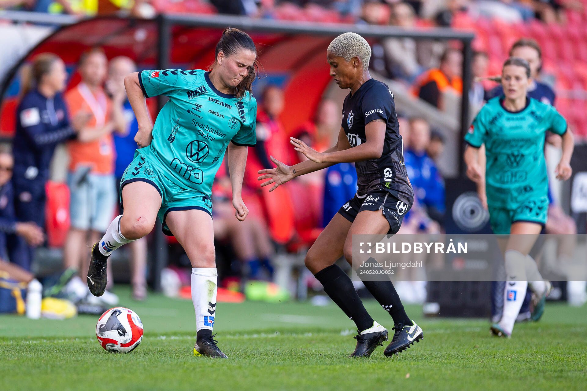 Kristianstads Josefin Harrysson och Växjö DFFs Eva