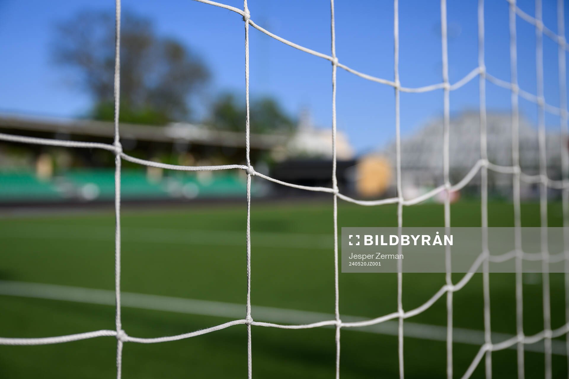 Nätmaskor på ett fotbollsmål