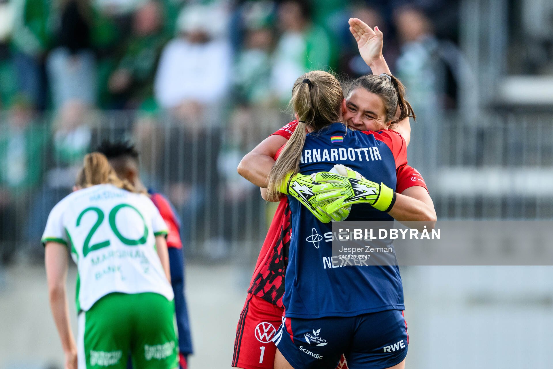 FC Rosengårds målvakt Eartha Cumings och Gudrun