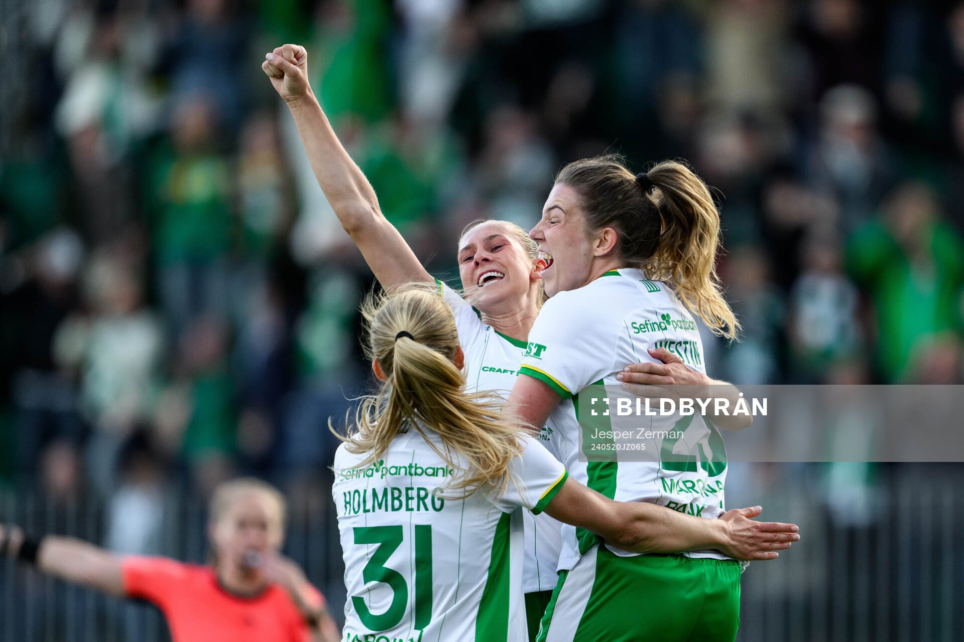 Hammarbys Emma Westin jublar
