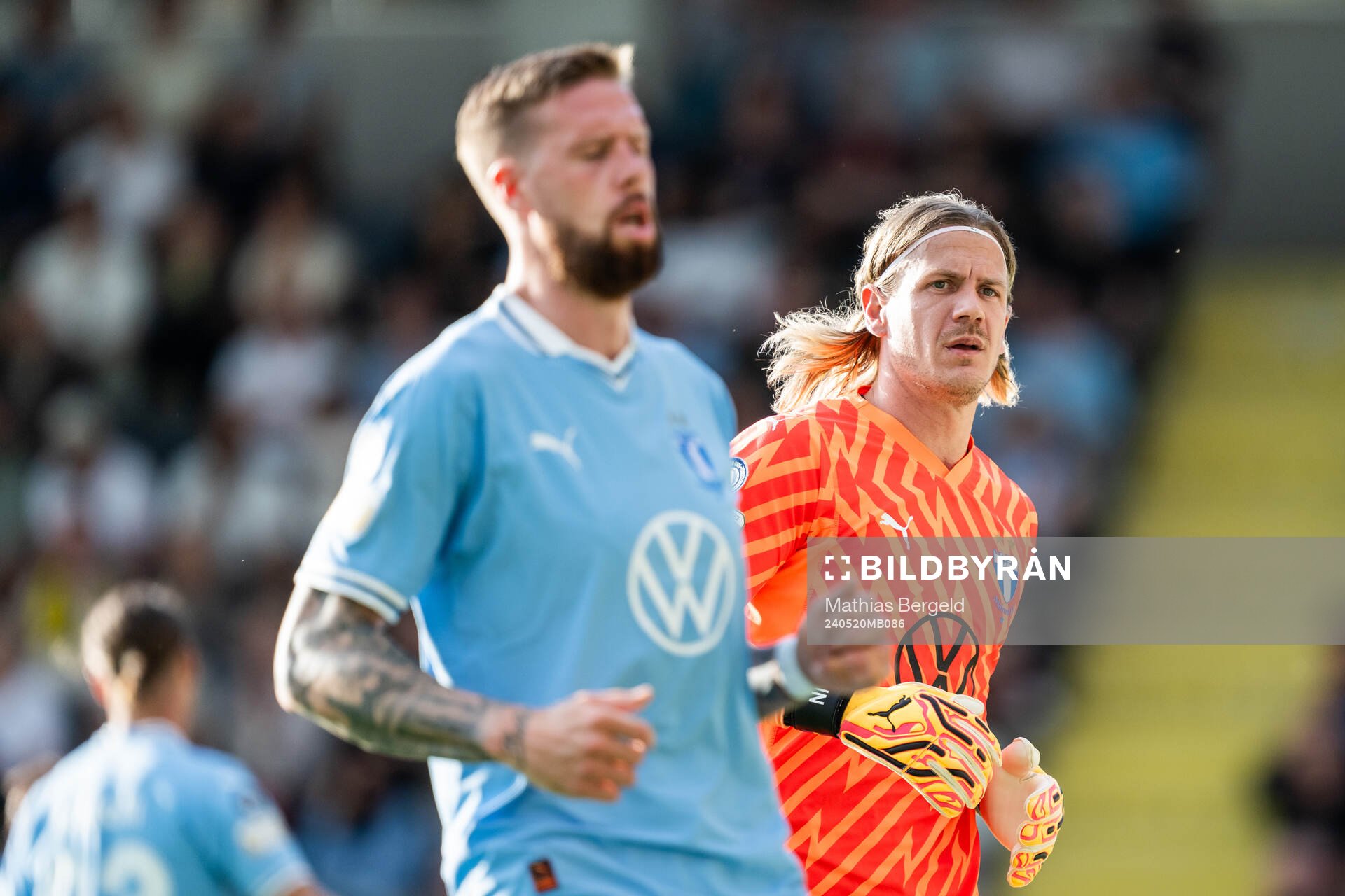 Malmö FFs Pontus Jansson och målvakt Johan Dahlin