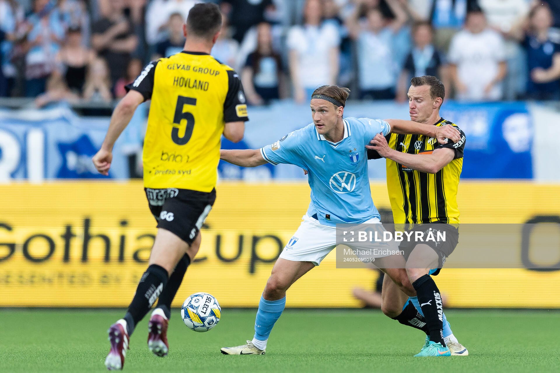 Malmö FFs Erik Botheim och Häckens Marius Lode