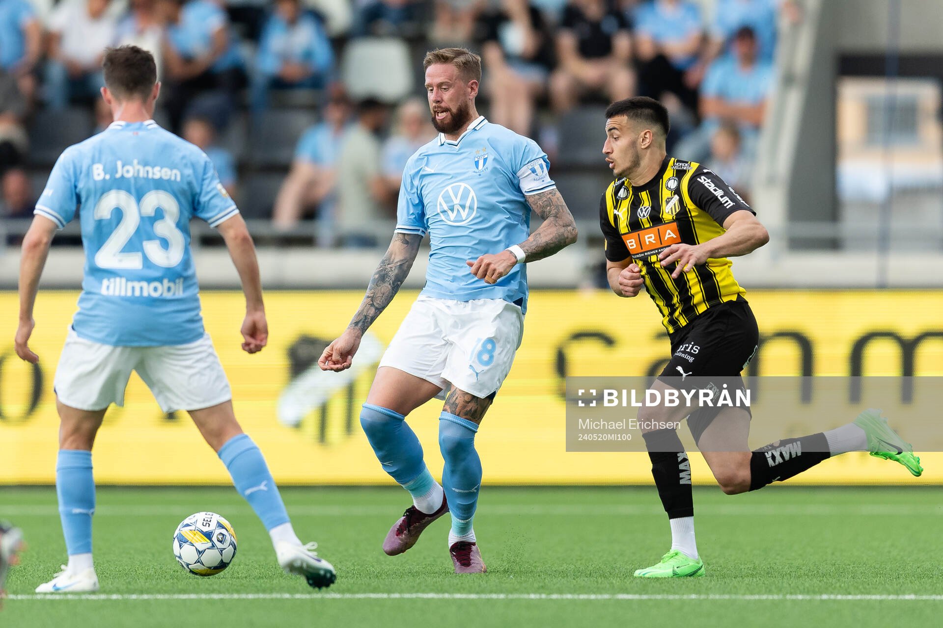 Malmö FFs Pontus Jansson och Häckens Srdjan Hrstic