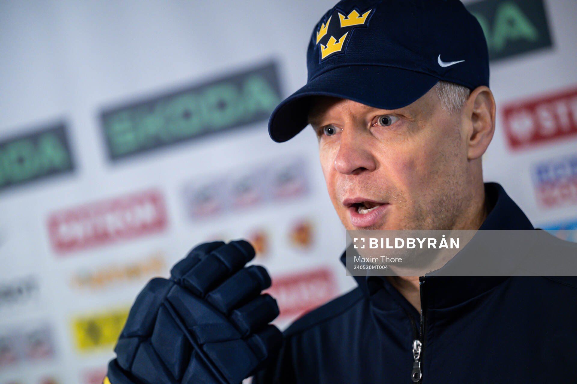 Assistant coach Nicklas Rahm of Sweden