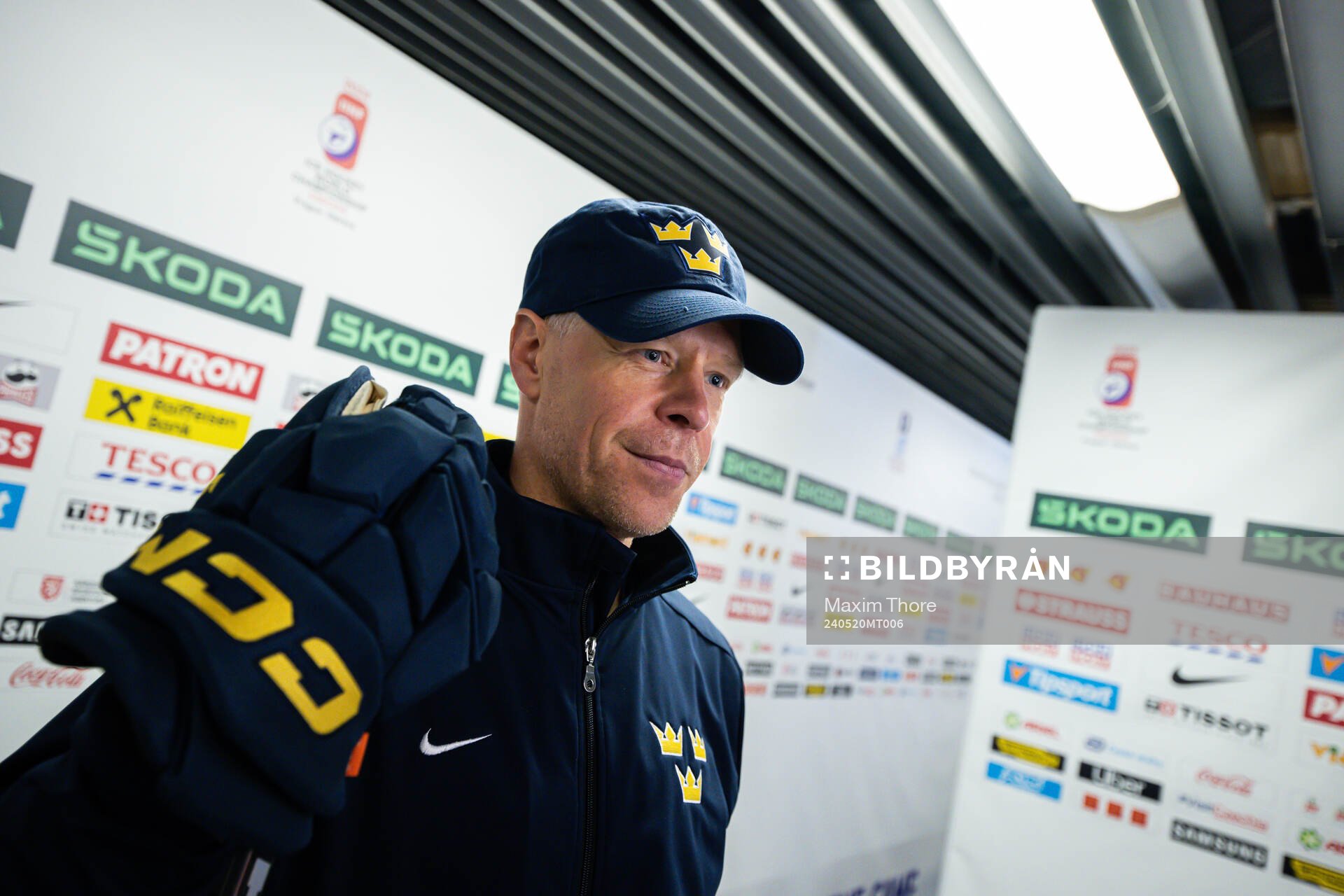 Assistant coach Nicklas Rahm of Sweden