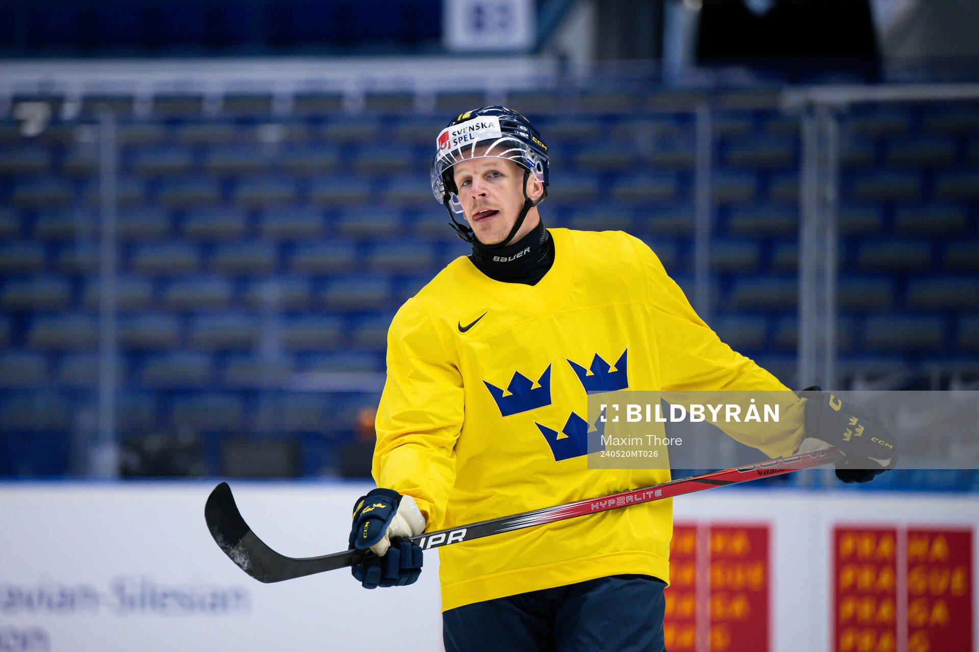 Max Friberg of Sweden at a practice session
