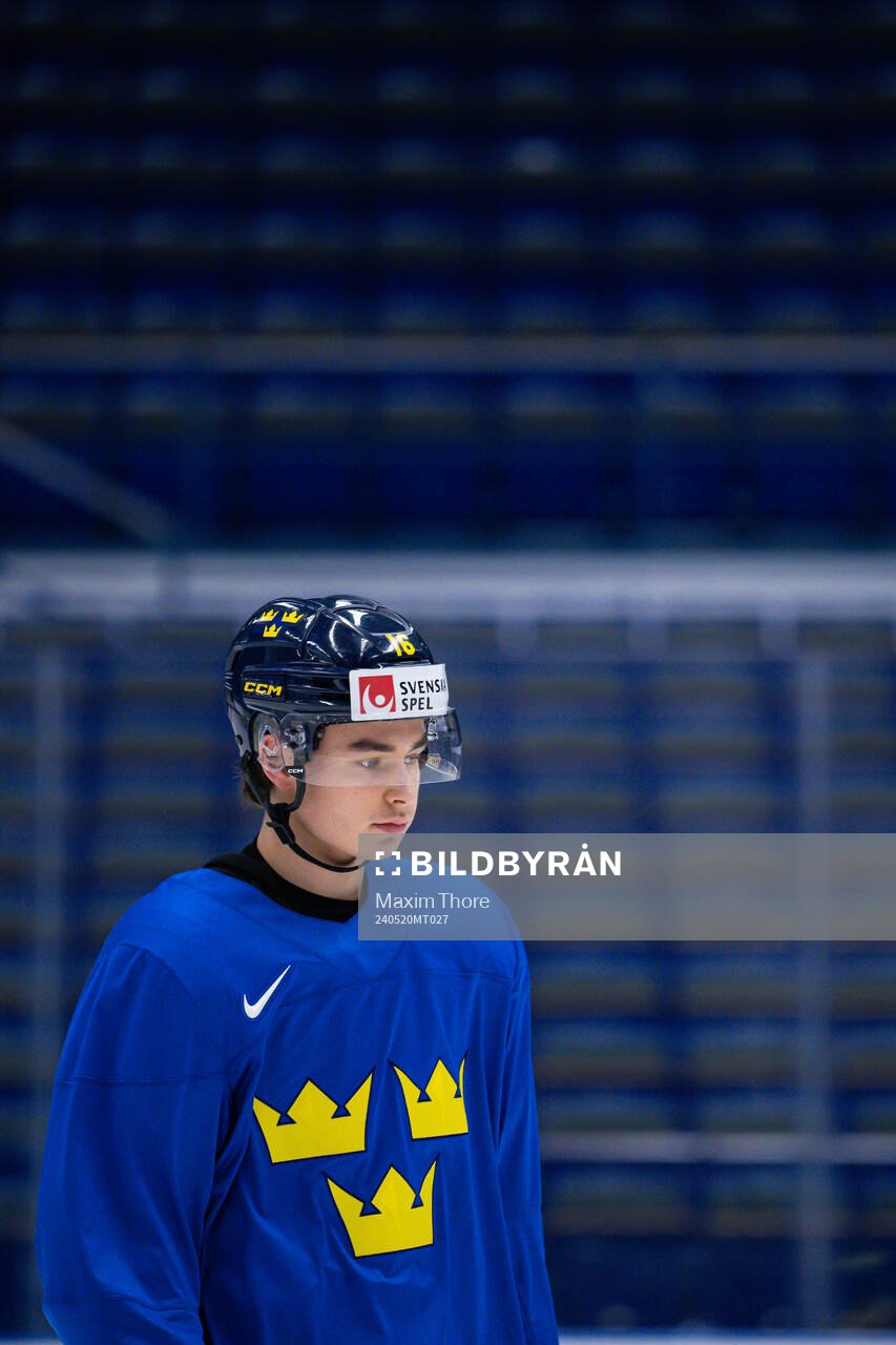 Felix Unger Sörum of Sweden at a practice session