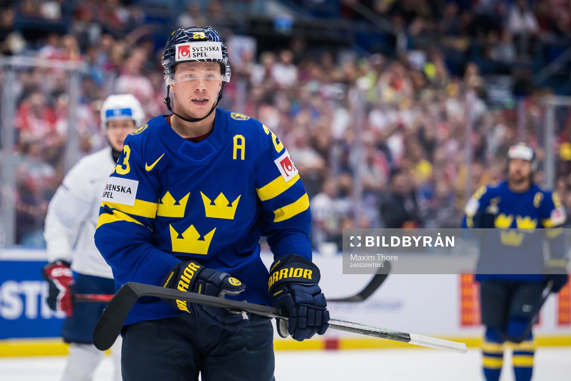 Lucas Raymond of Sweden celebrates