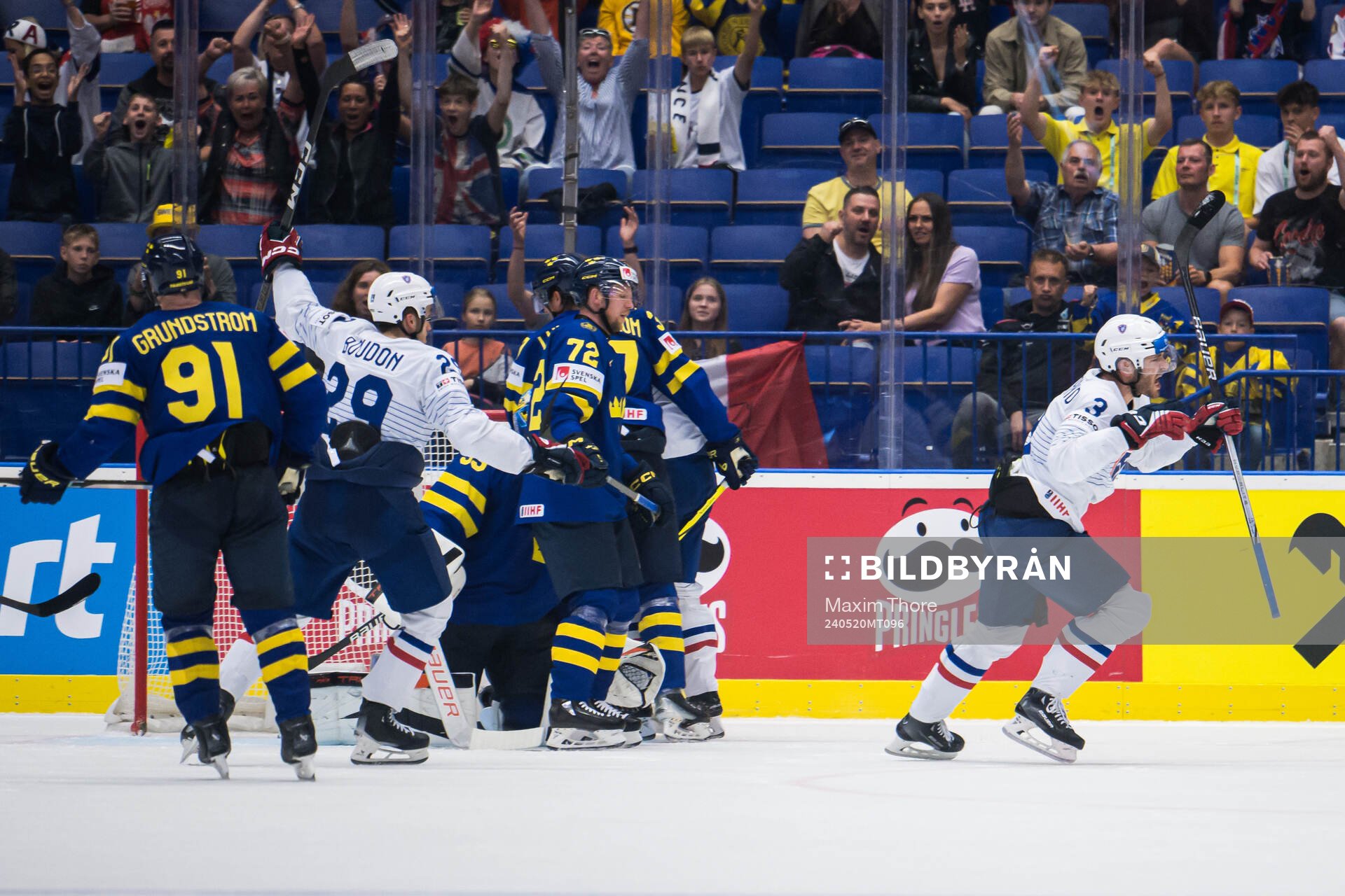 Charles Bertrand of France celebrates