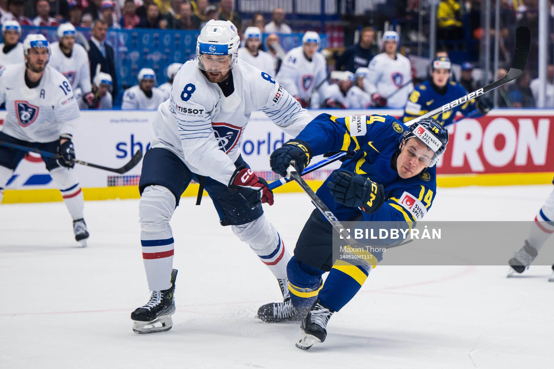 Hugo Gallet of France and Joel Eriksson Ek of Sweden