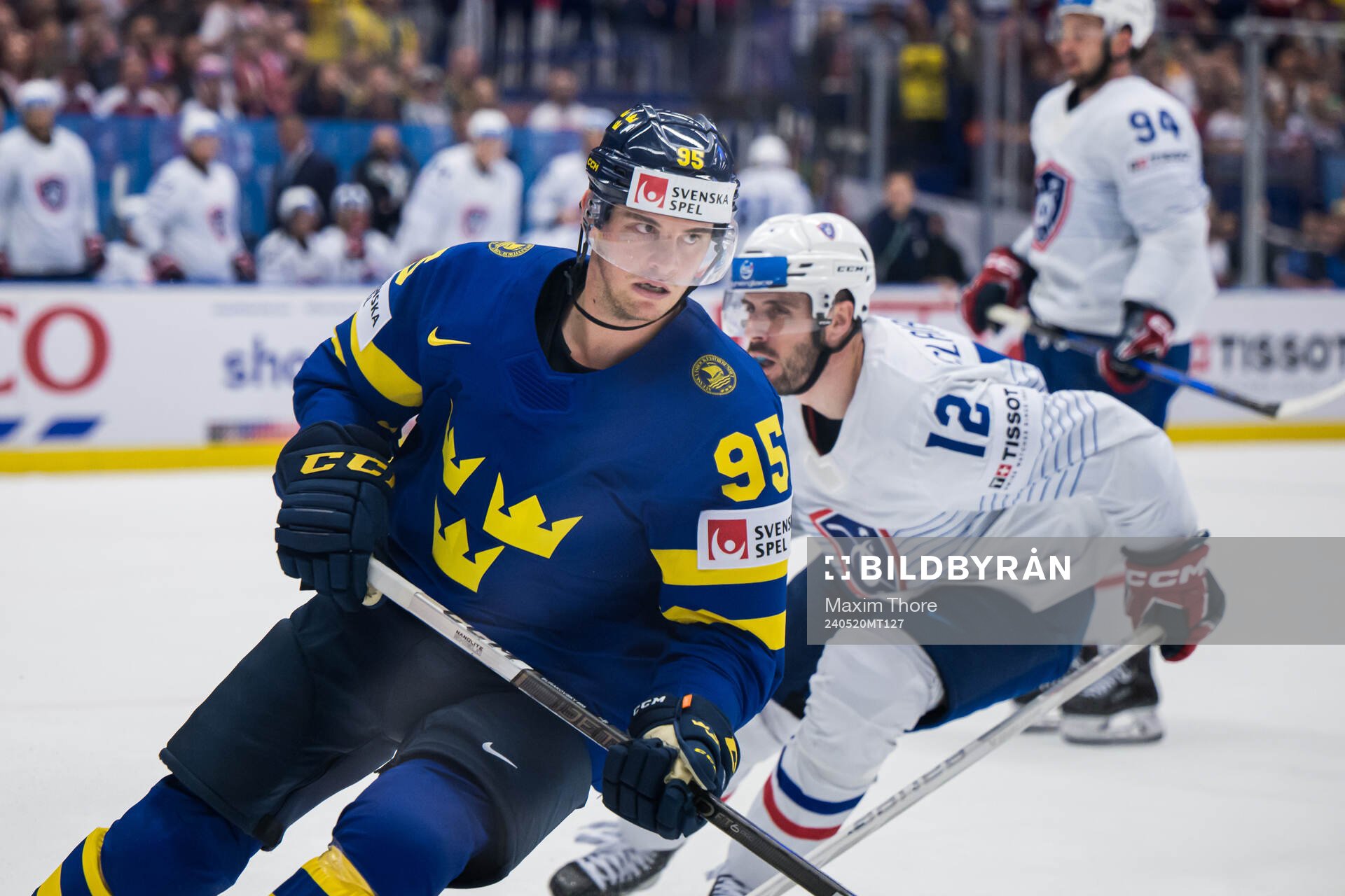 André Burakovsky of Sweden celebrates