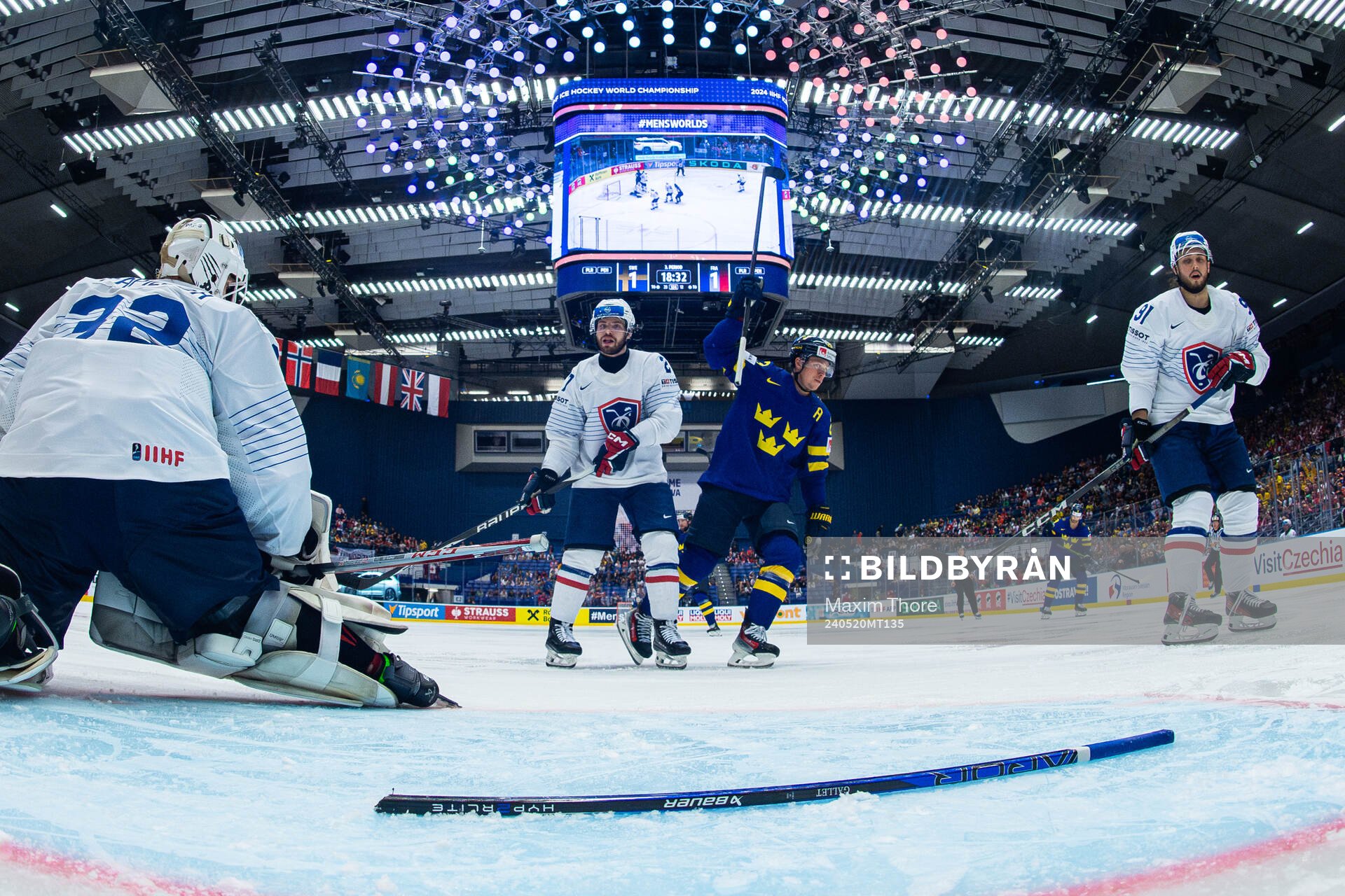 goaltender Quentin Papillon, Enzo Cantagallo and Baptiste