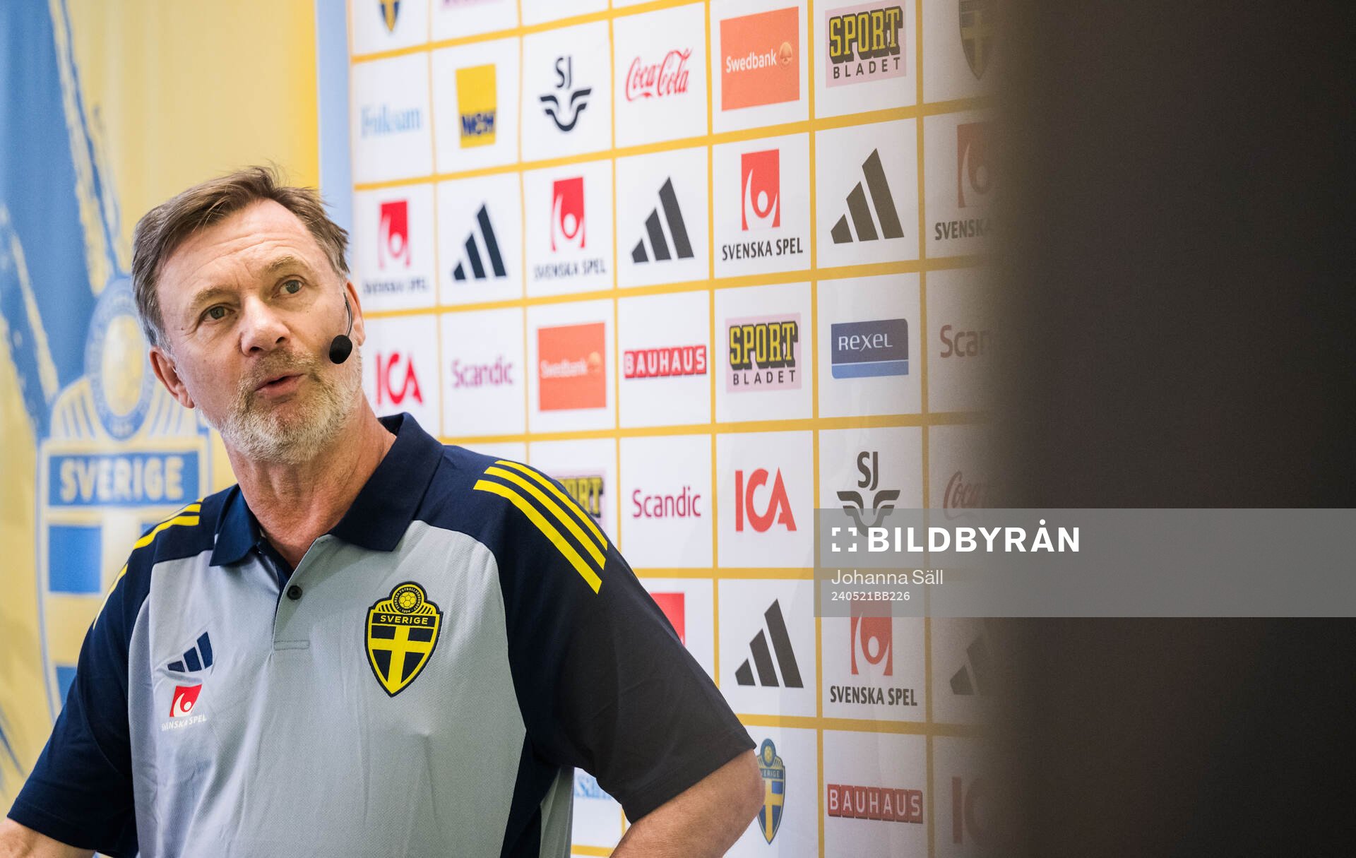 Peter Gerhardsson, head coach of the Swedish women's