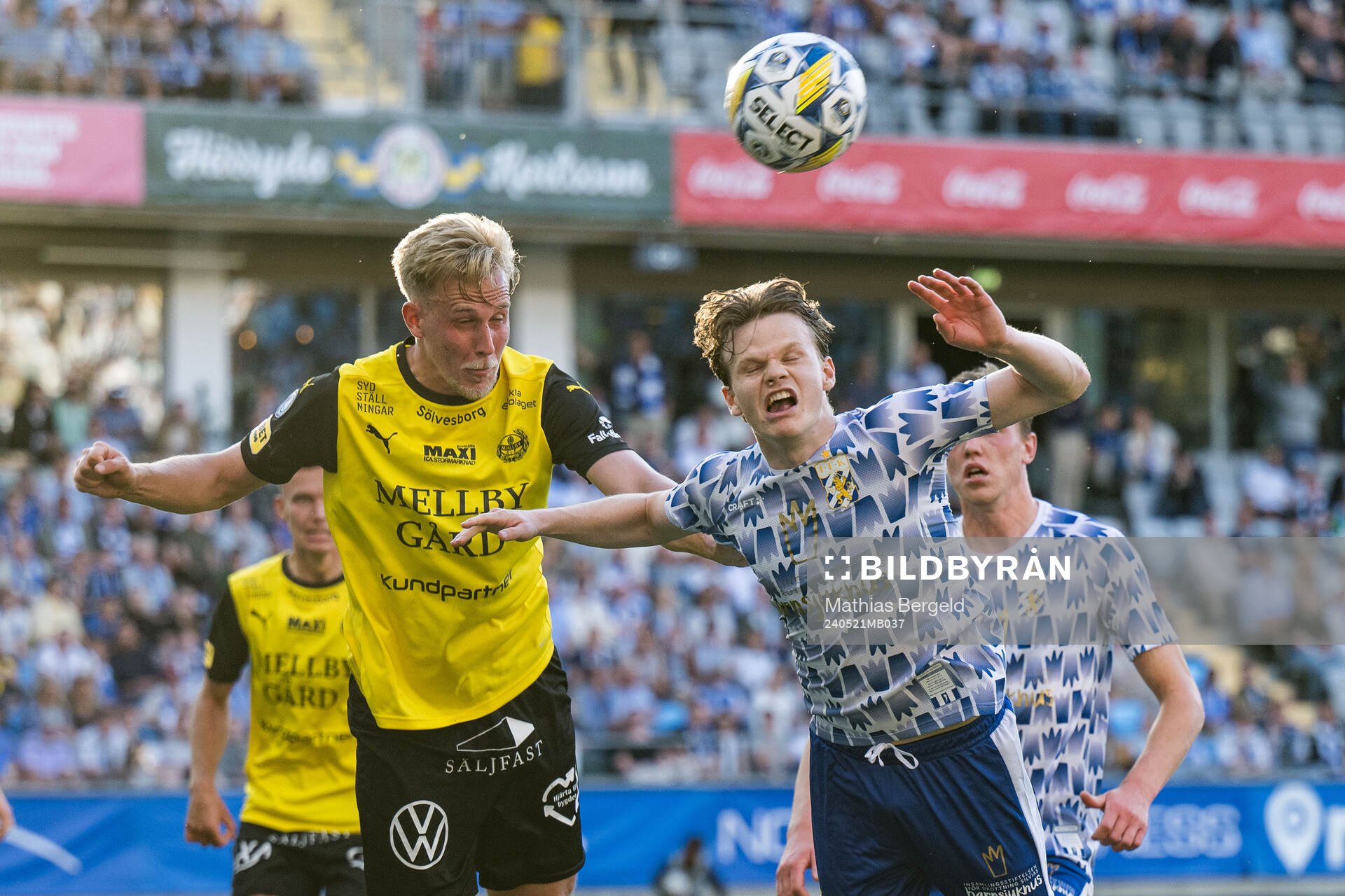 Mjällbys Herman Johansson och IFK Göteborgs Kolbeinn