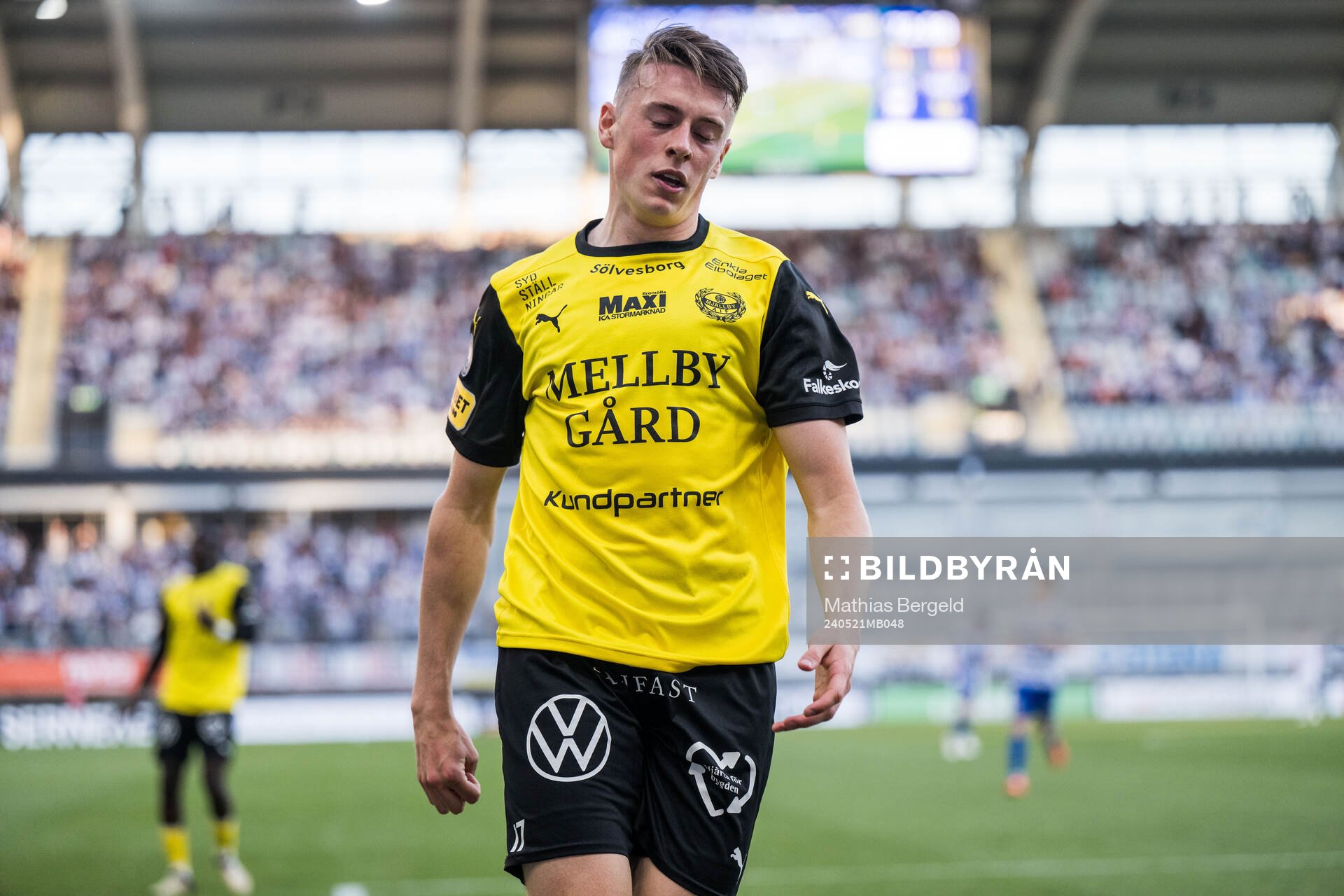 Mjällbys Elliot Stroud deppar