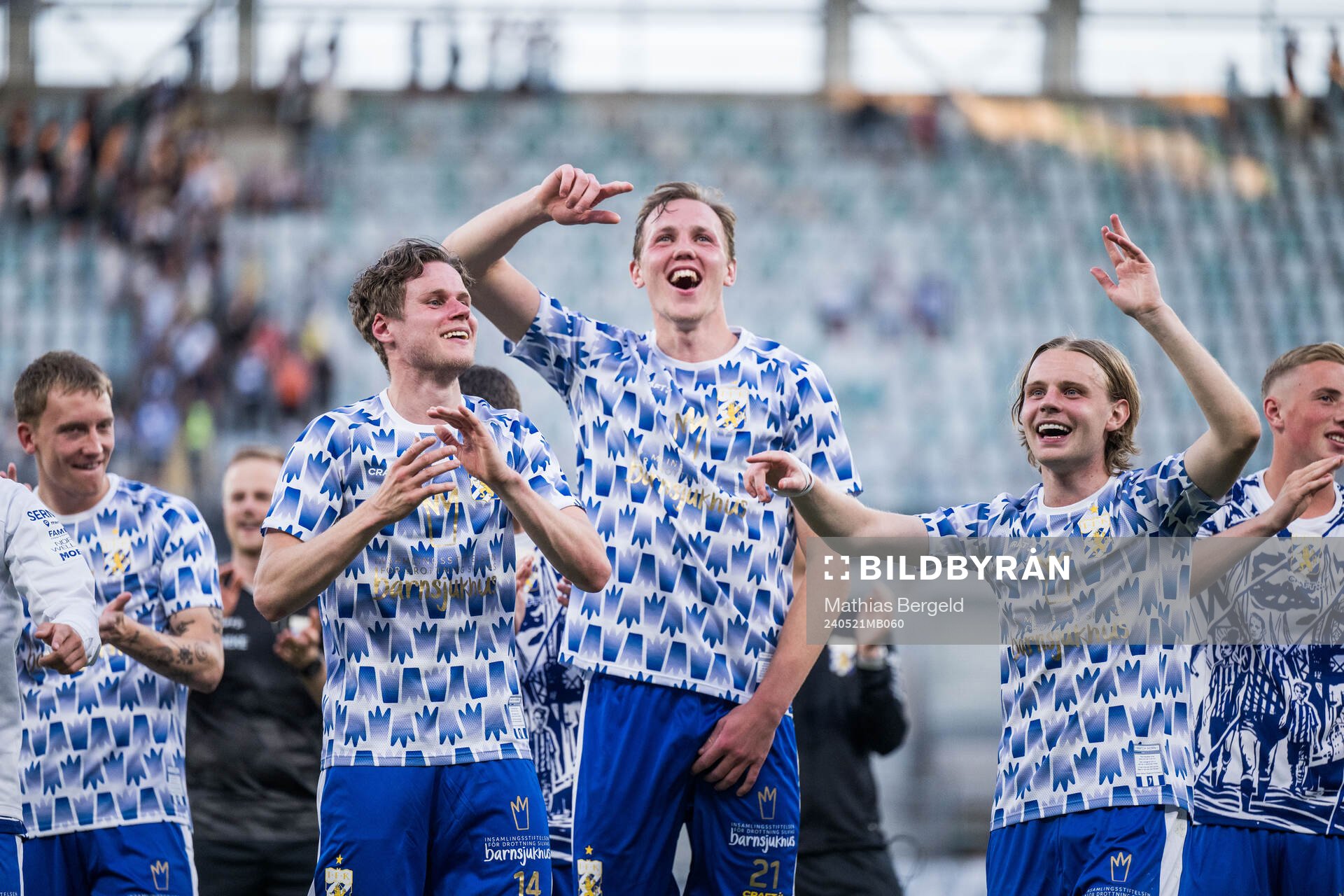 IFK Göteborgs Gustaf Norlin, Adam Carlén och Oscar