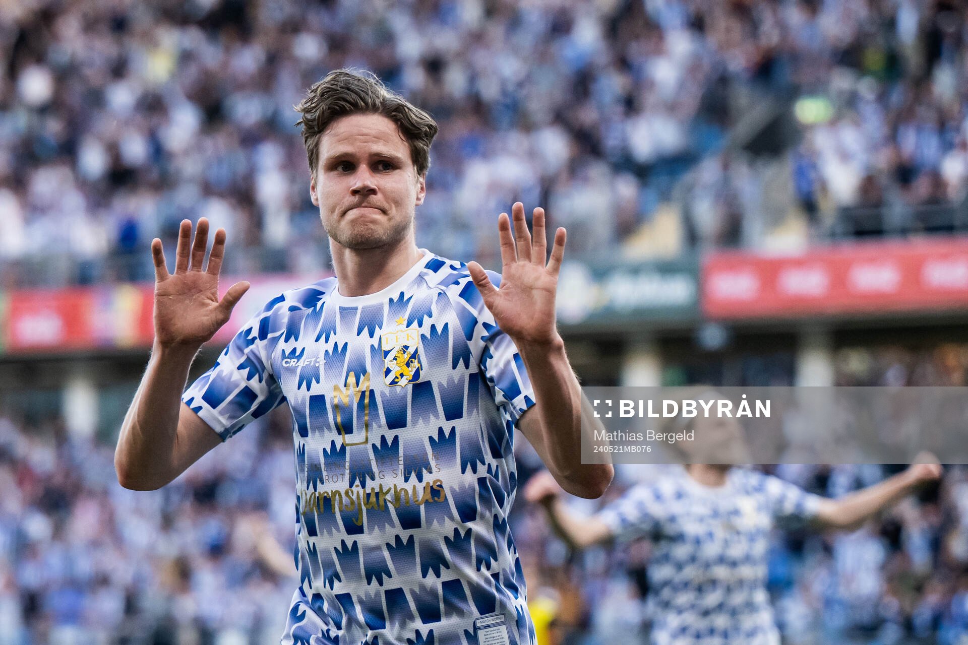 IFK Göteborgs Gustaf Norlin jublar