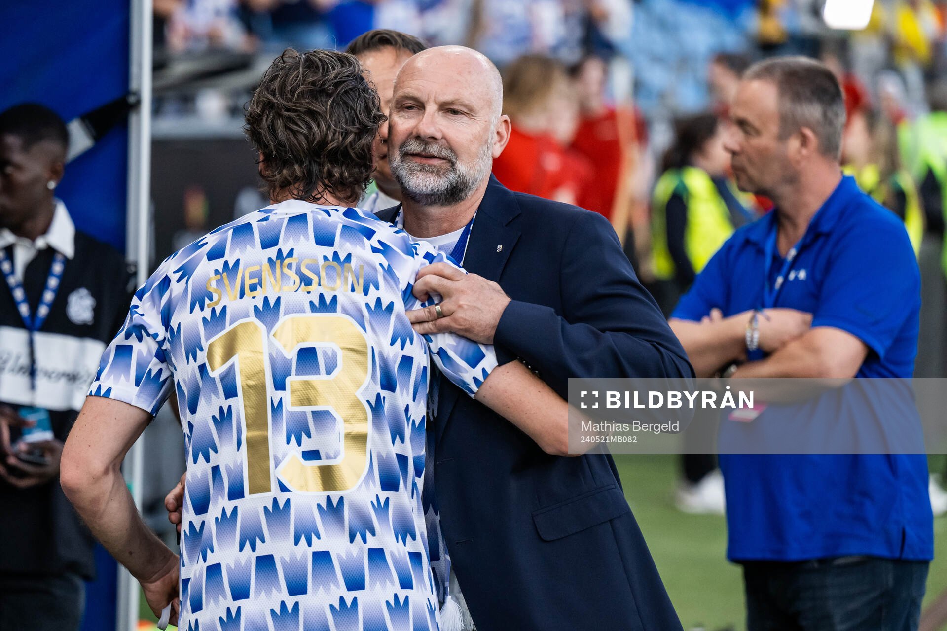 IFK Göteborgs klubbchef Håkan Mild och Gustav Svensson