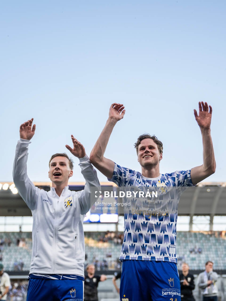 IFK Göteborgs Lucas Kåhed och Gustaf Norlin jublar