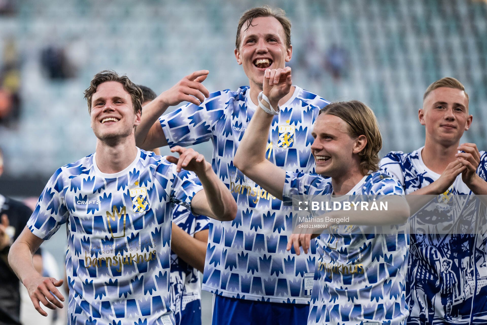 IFK Göteborgs Gustaf Norlin, Adam Carlén och Oscar