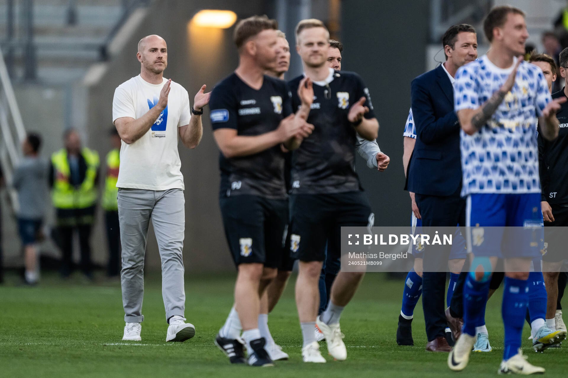IFK Göteborgs tränare Jens Berthel Askou jublar