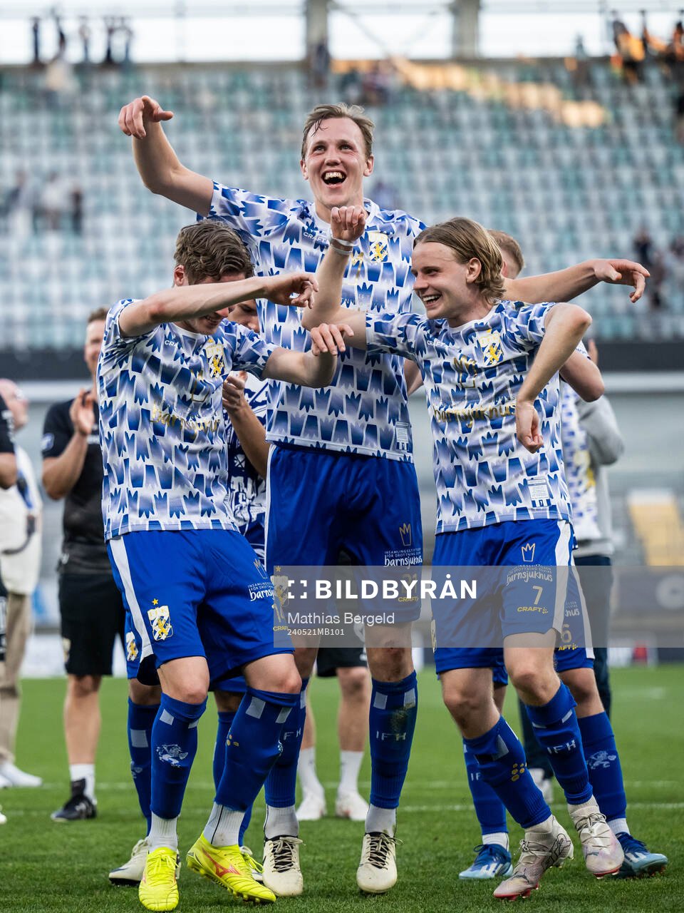 IFK Göteborgs Gustaf Norlin, Adam Carlén och Oscar