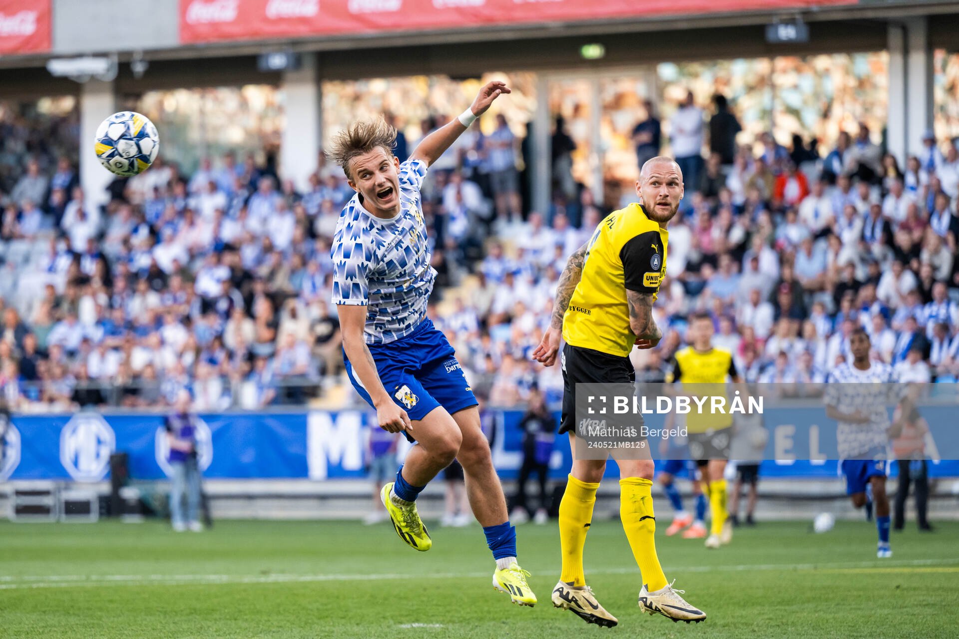IFK Göteborgs Linus Carlstrand och Mjällbys Adam Ståhl