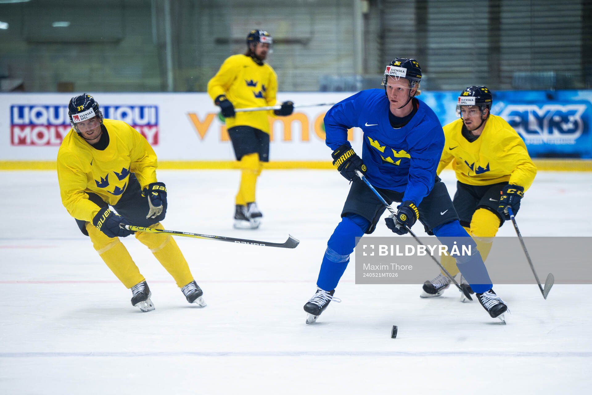 Isac Lundeström, Rasmus Dahlin and Jesper Frödén of