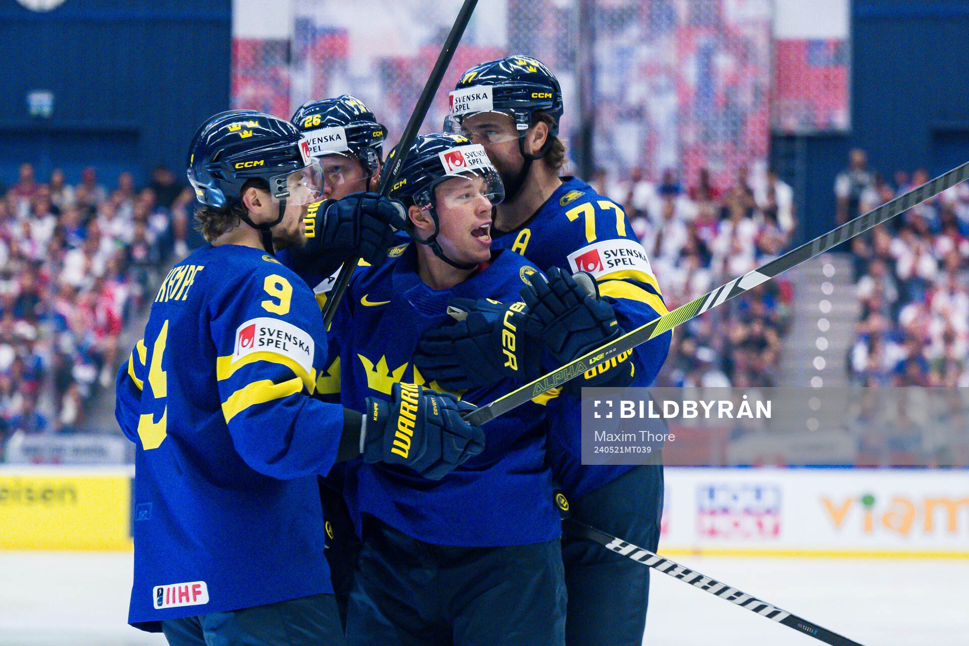 Lucas Raymond, Adrian Kempe, Rasmus Dahlin and Victor