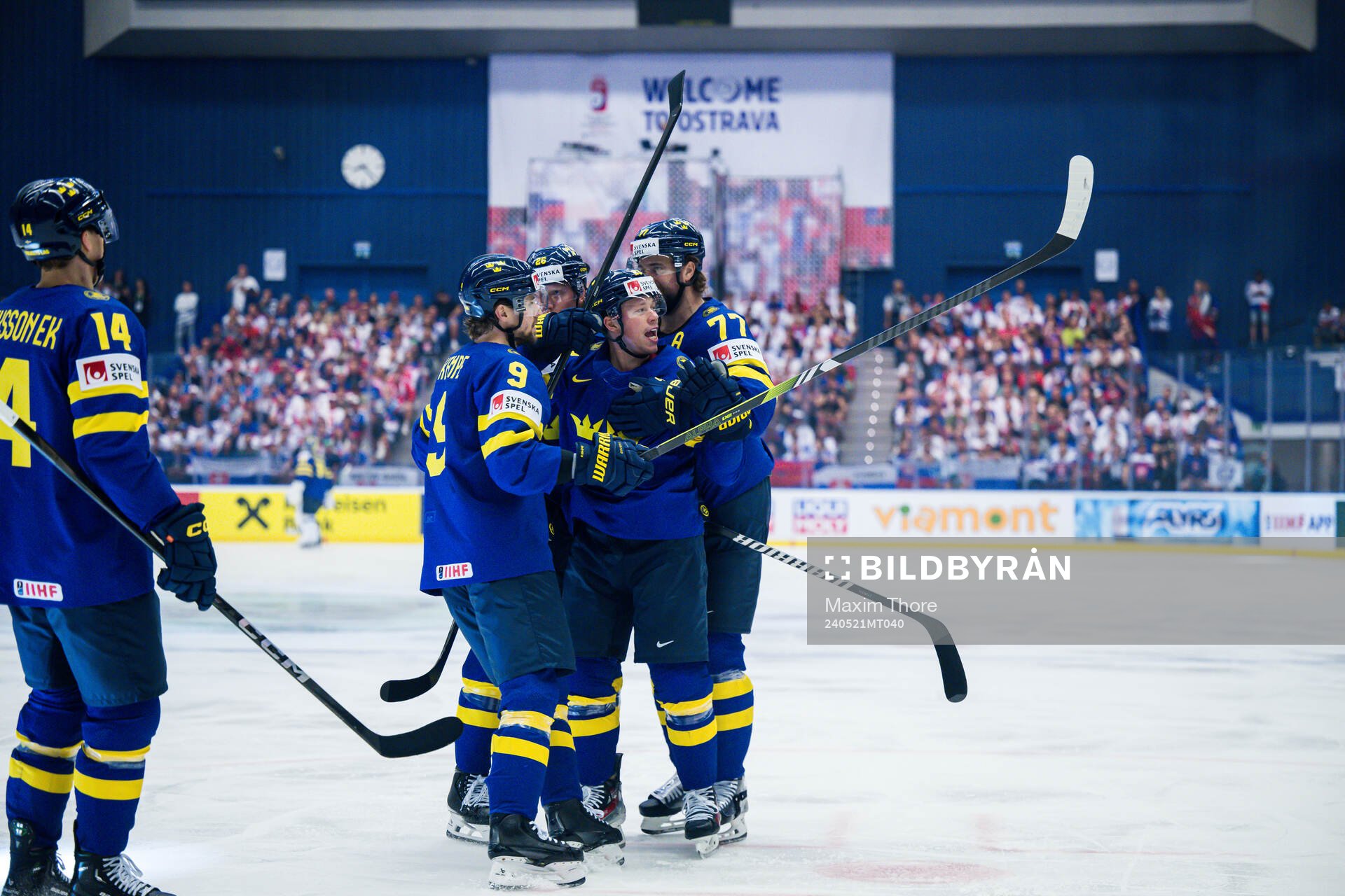 Lucas Raymond, Adrian Kempe, Rasmus Dahlin and Victor