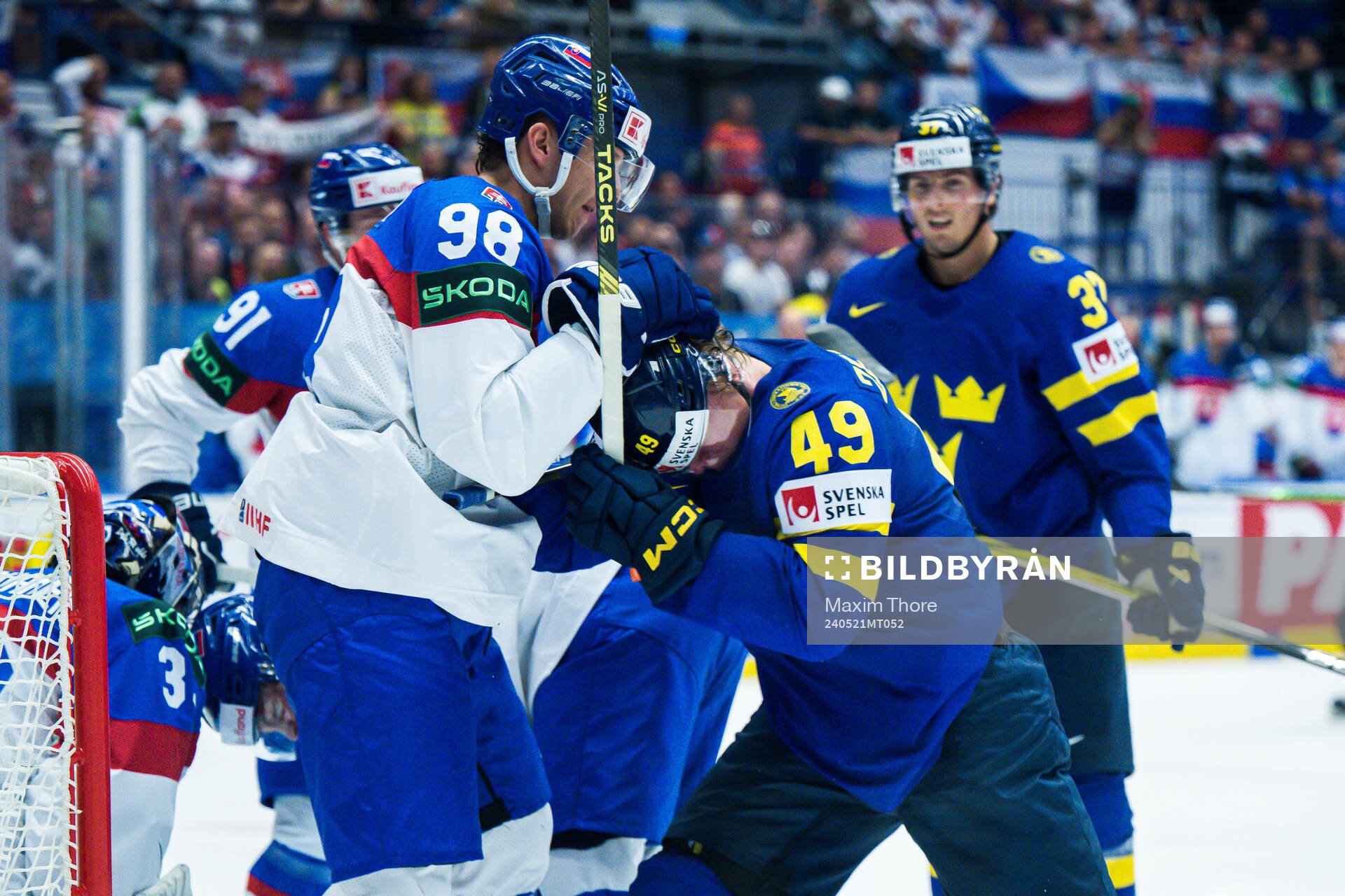 of Slovakia Andrej Golian och Fabian Zetterlund of Sweden