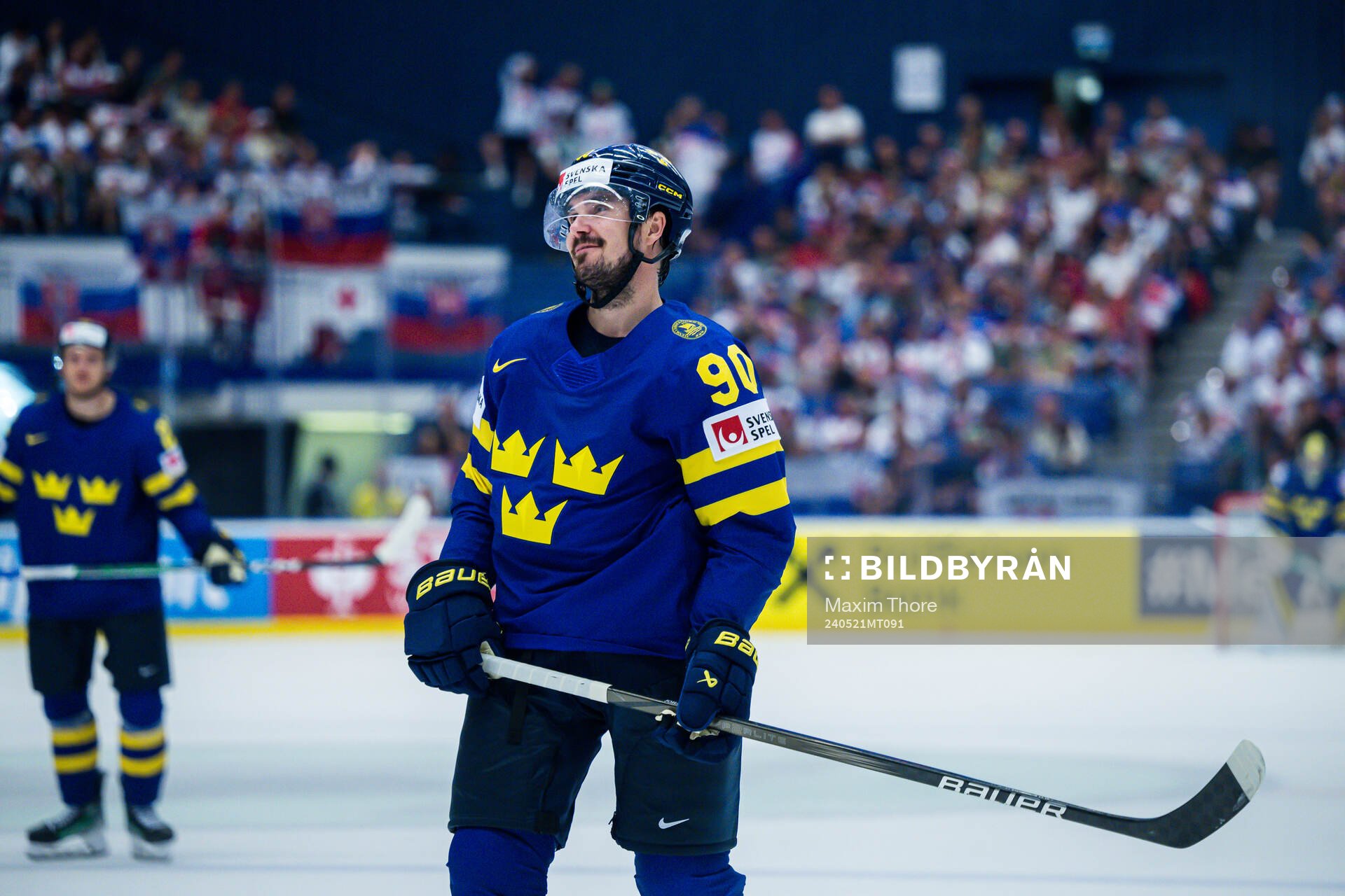 Marcus Johansson of Sweden looks dejected