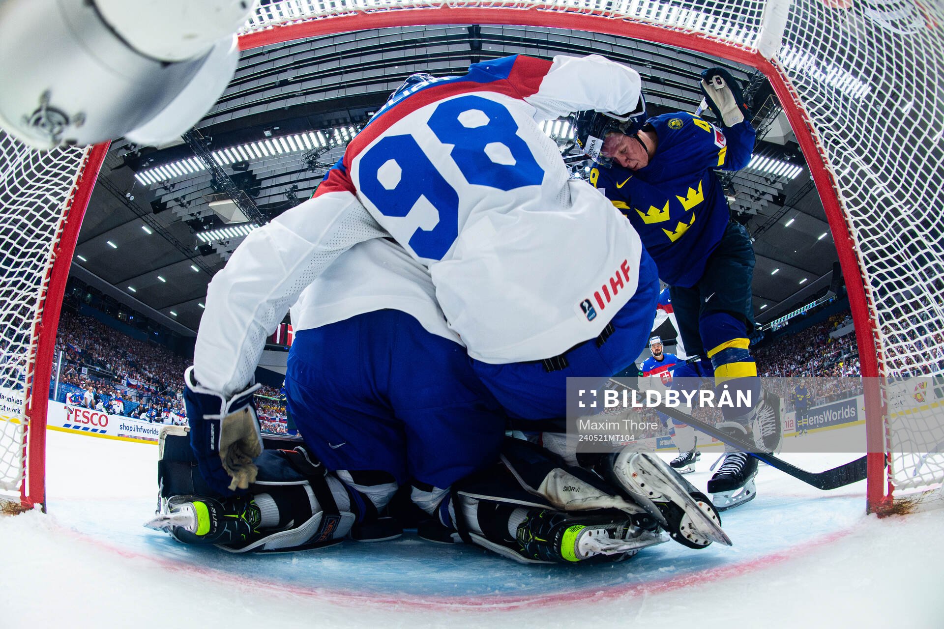 Fabian Zetterlund of Sweden and Andrej Golian of Slovakia