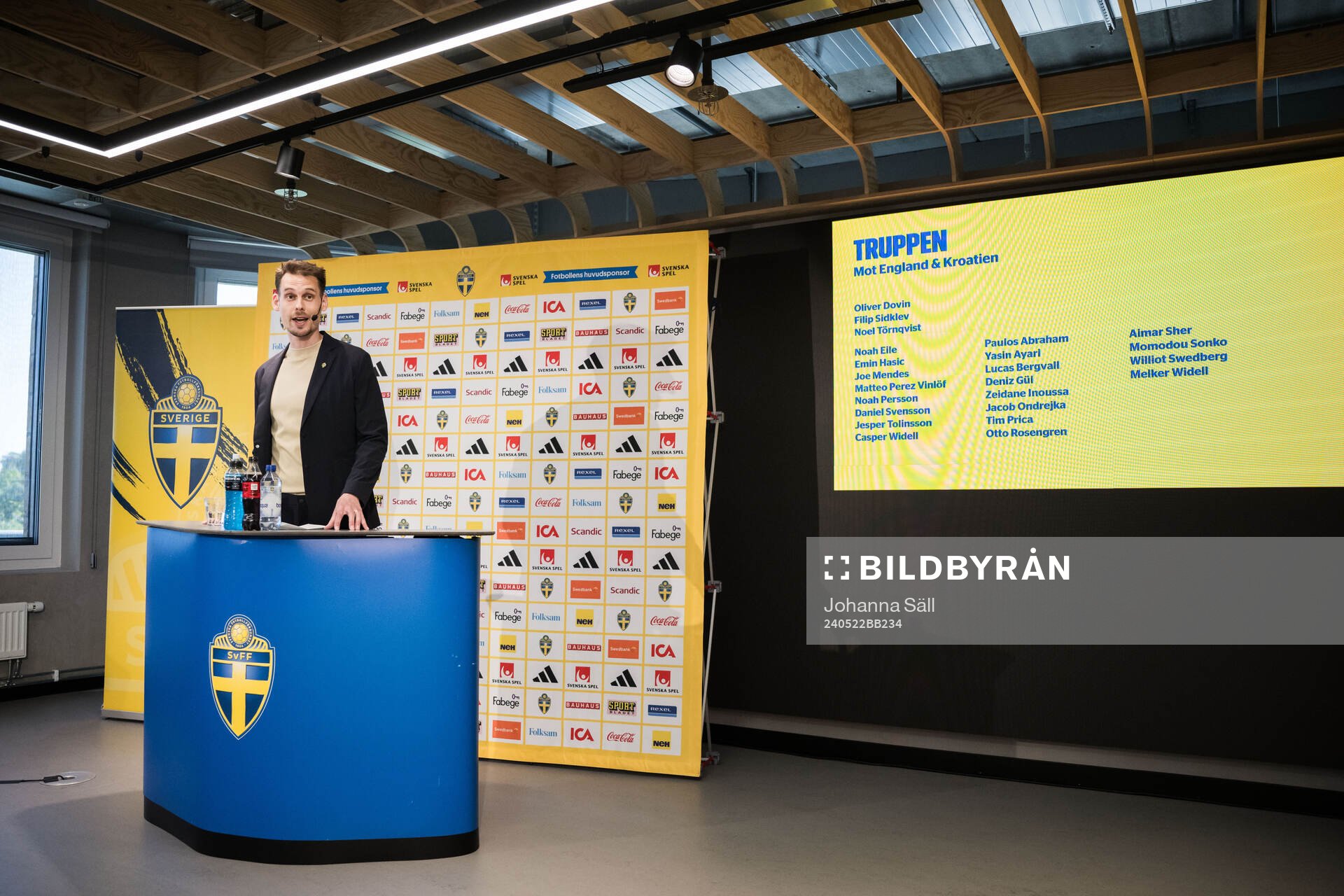 Head coach Daniel Bäckström of the Swedish under-21