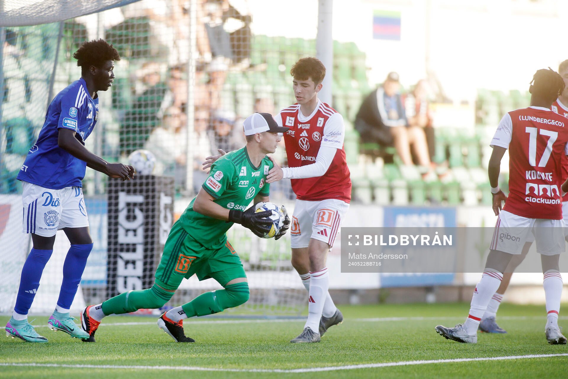 Sandvikens IFs målvakt Felix Jakobsson