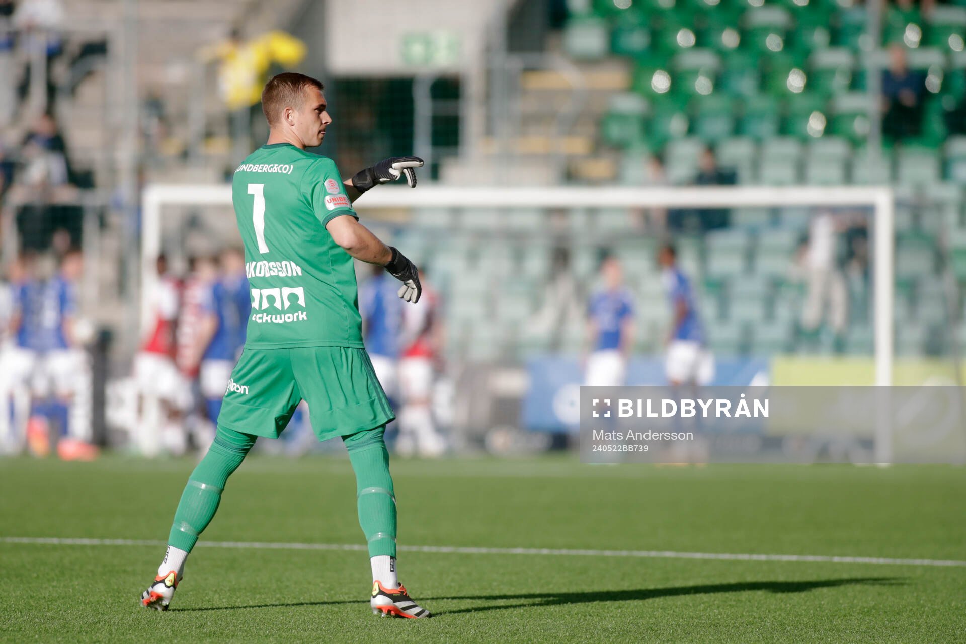 Sandvikens IFs målvakt Felix Jakobsson
