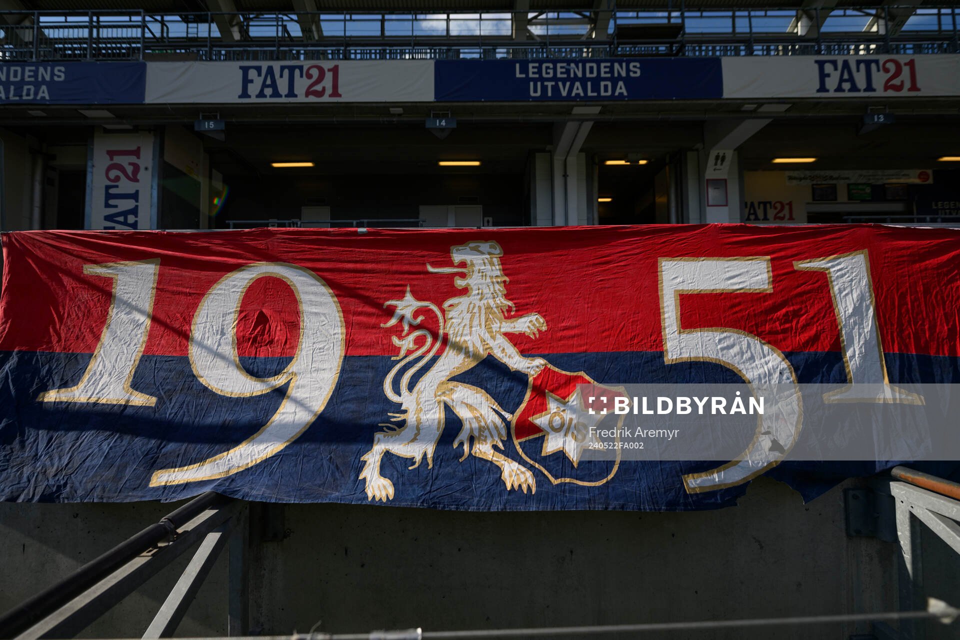 En supporterbanderoll