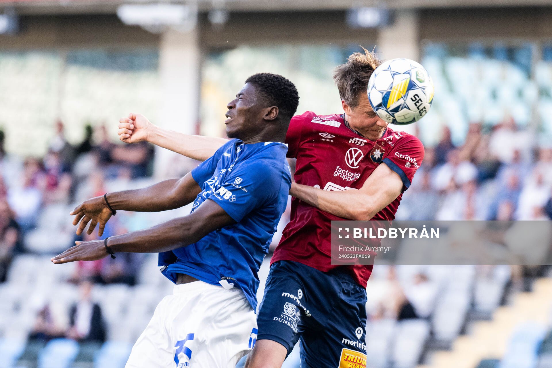 Trelleborgs Abel Ogwuche och Örgrytes Viktor Lundberg