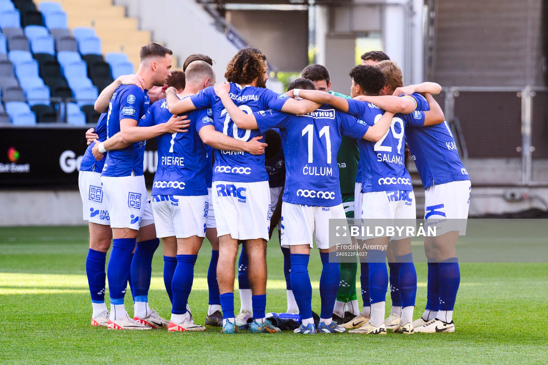 Trelleborgs  spelare samlas