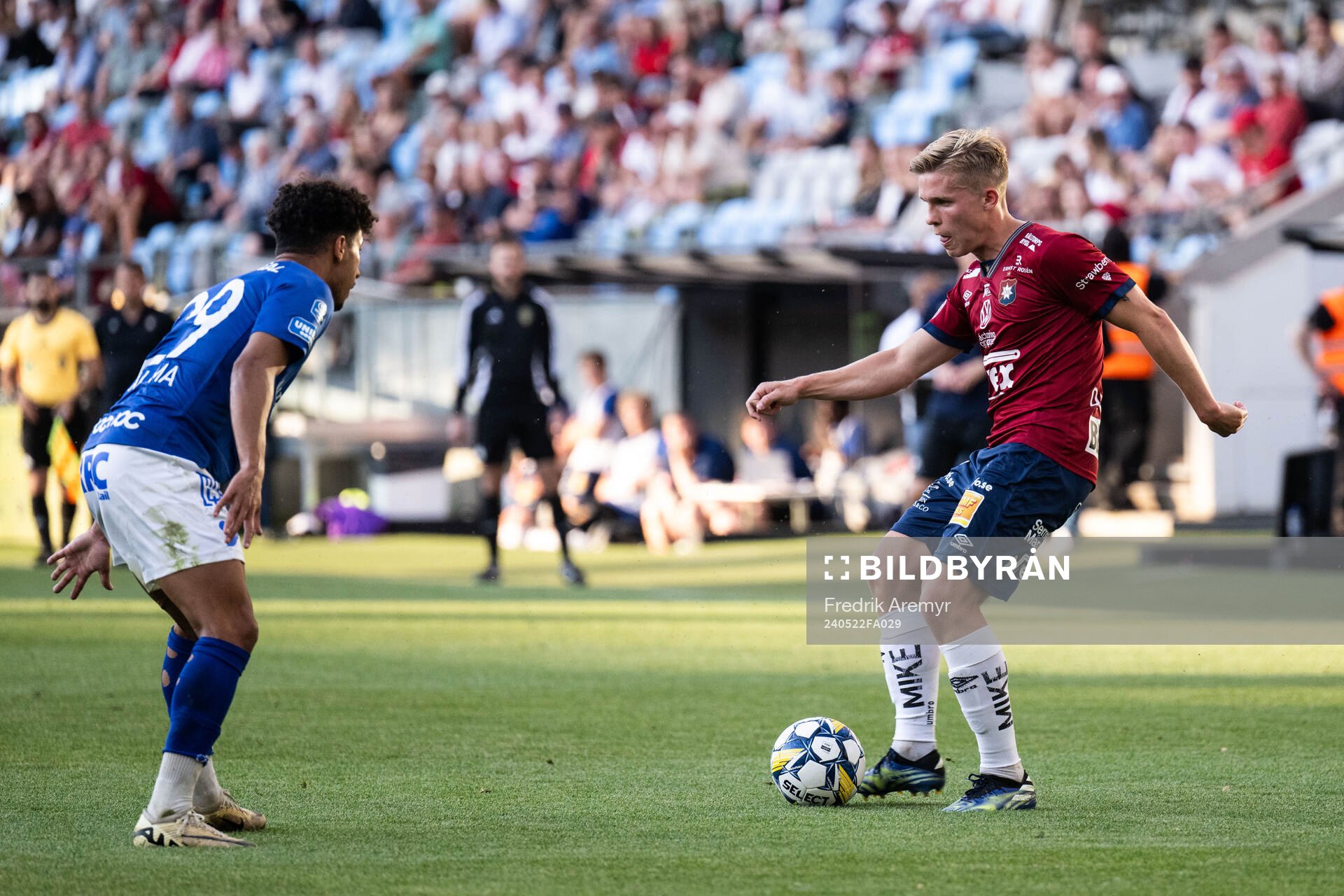 Trelleborgs Othmane Salama och Örgrytes Isak Dahlqvist