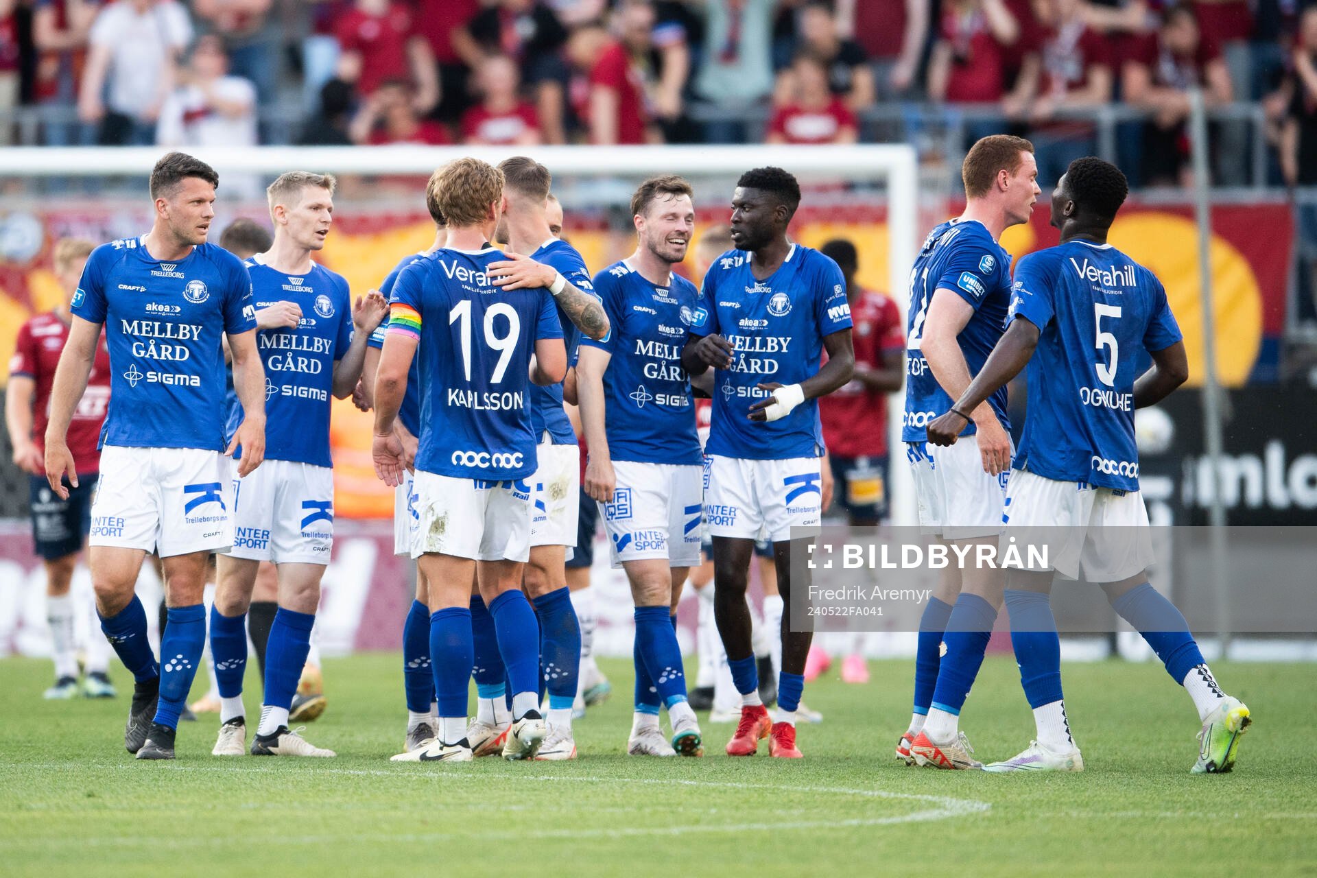 Trelleborgs spelare jublar