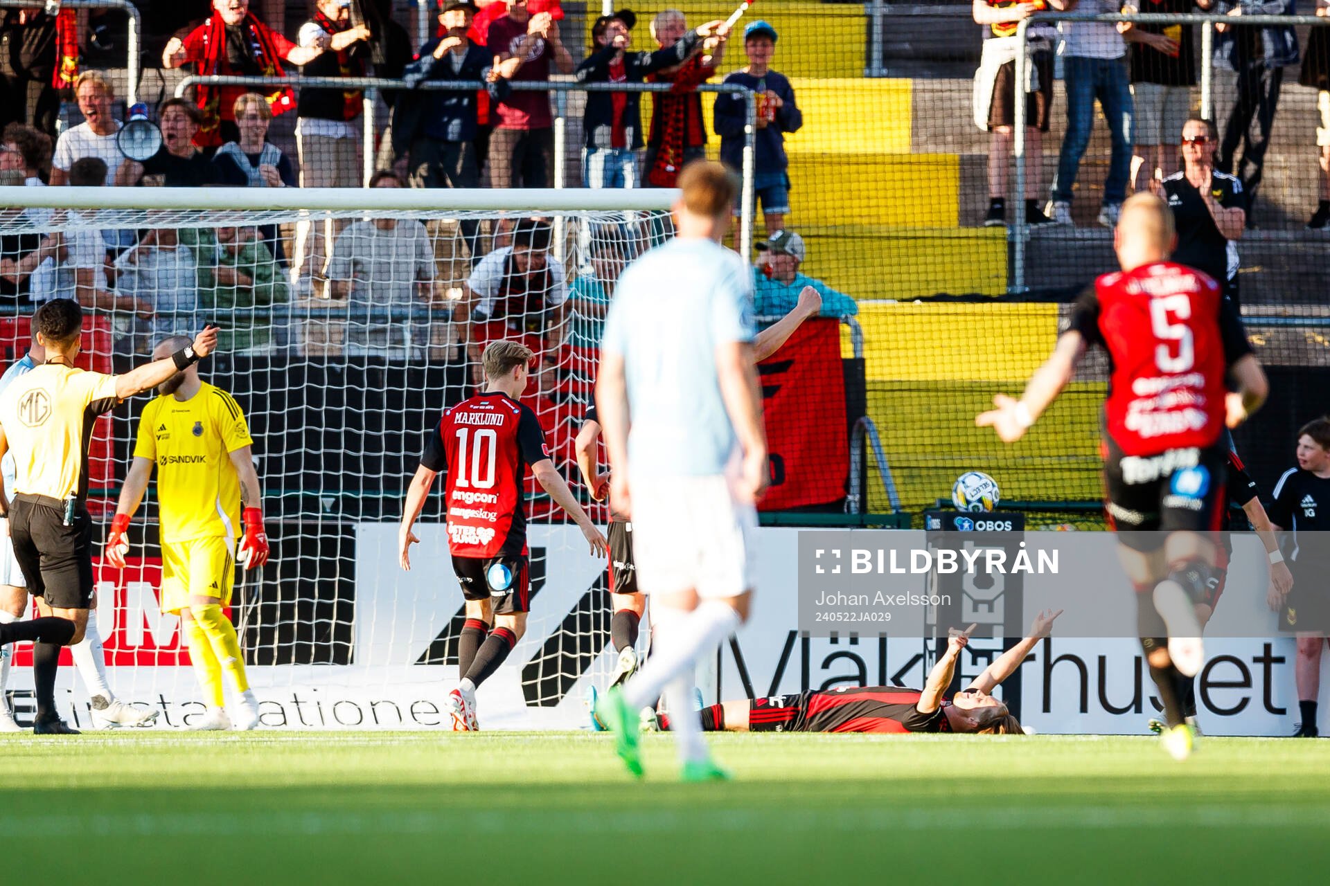 Under fotbollsmatchen i Superettan mellan Östersund och