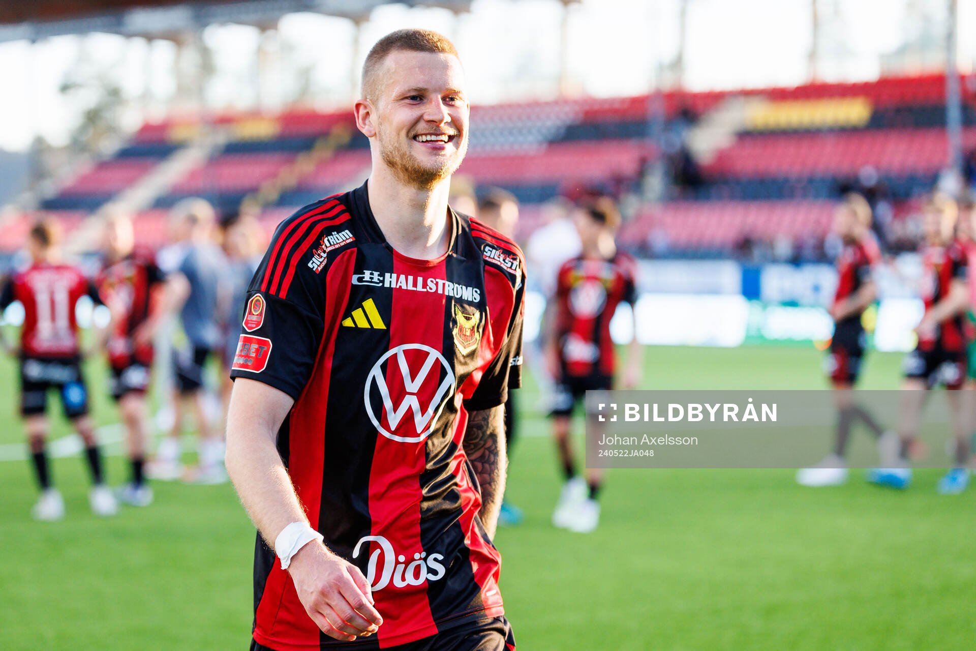 Östersunds Kevin Jablinski jublar