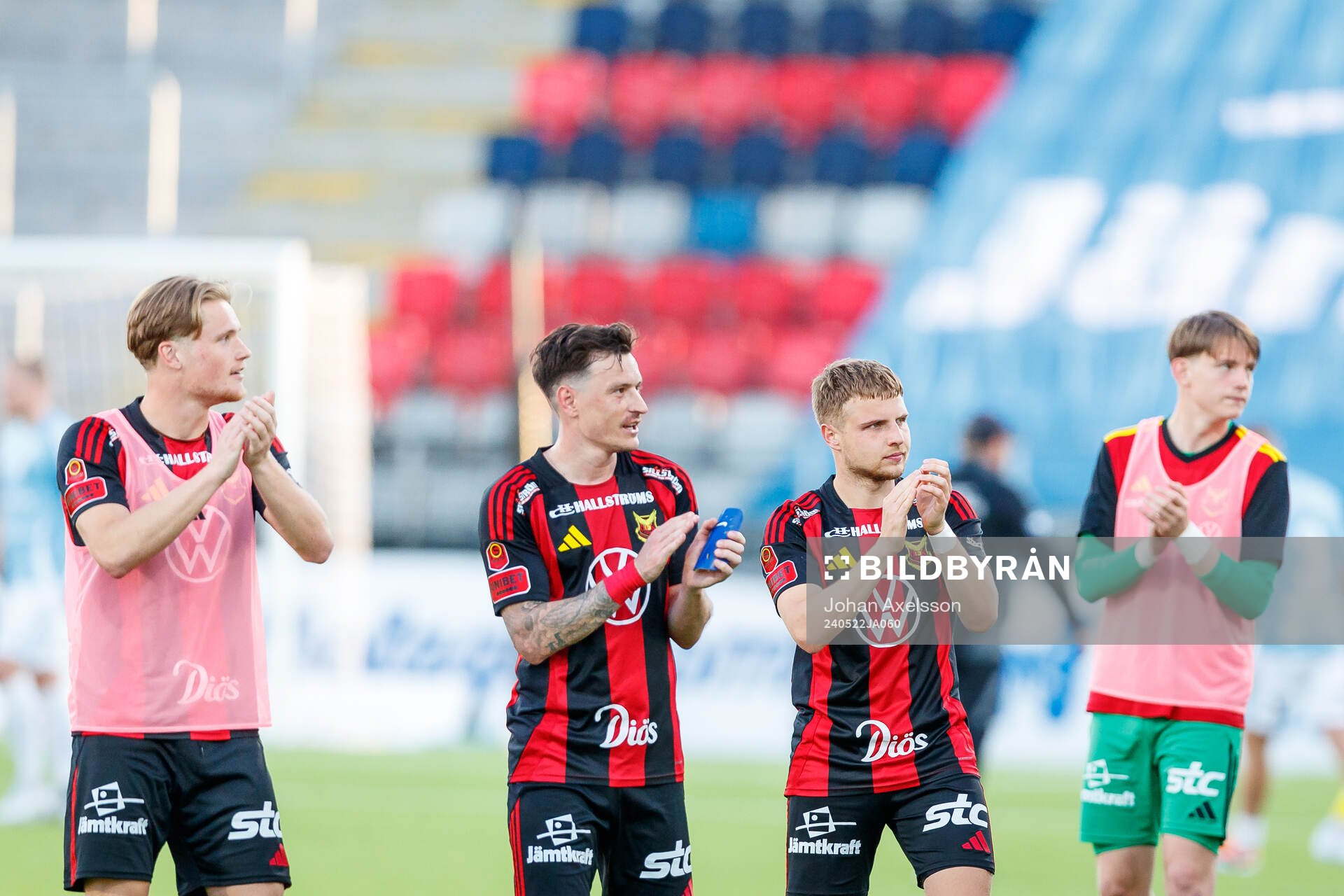 Östersunds Mykola Musolitin jublar